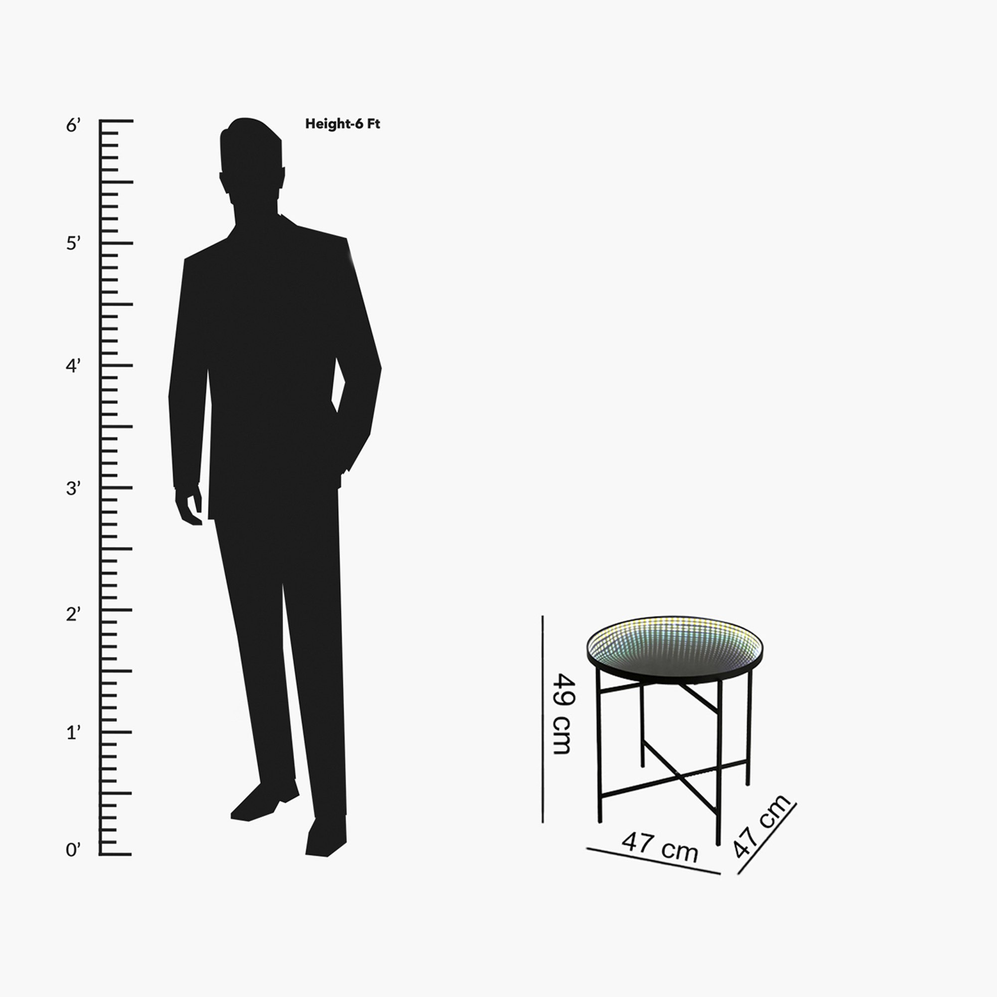 Infinity Round LED End Table-hbxfurniture-livingroom-endtables-image-5