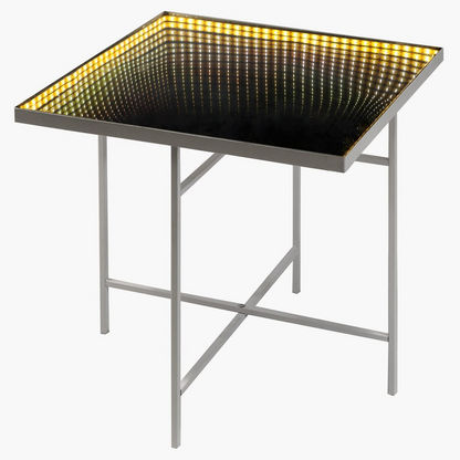 Infinity Square LED End Table