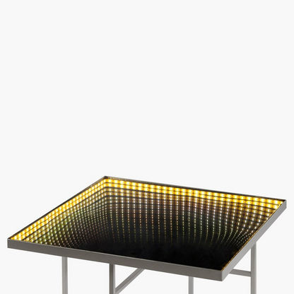 Infinity Square LED End Table