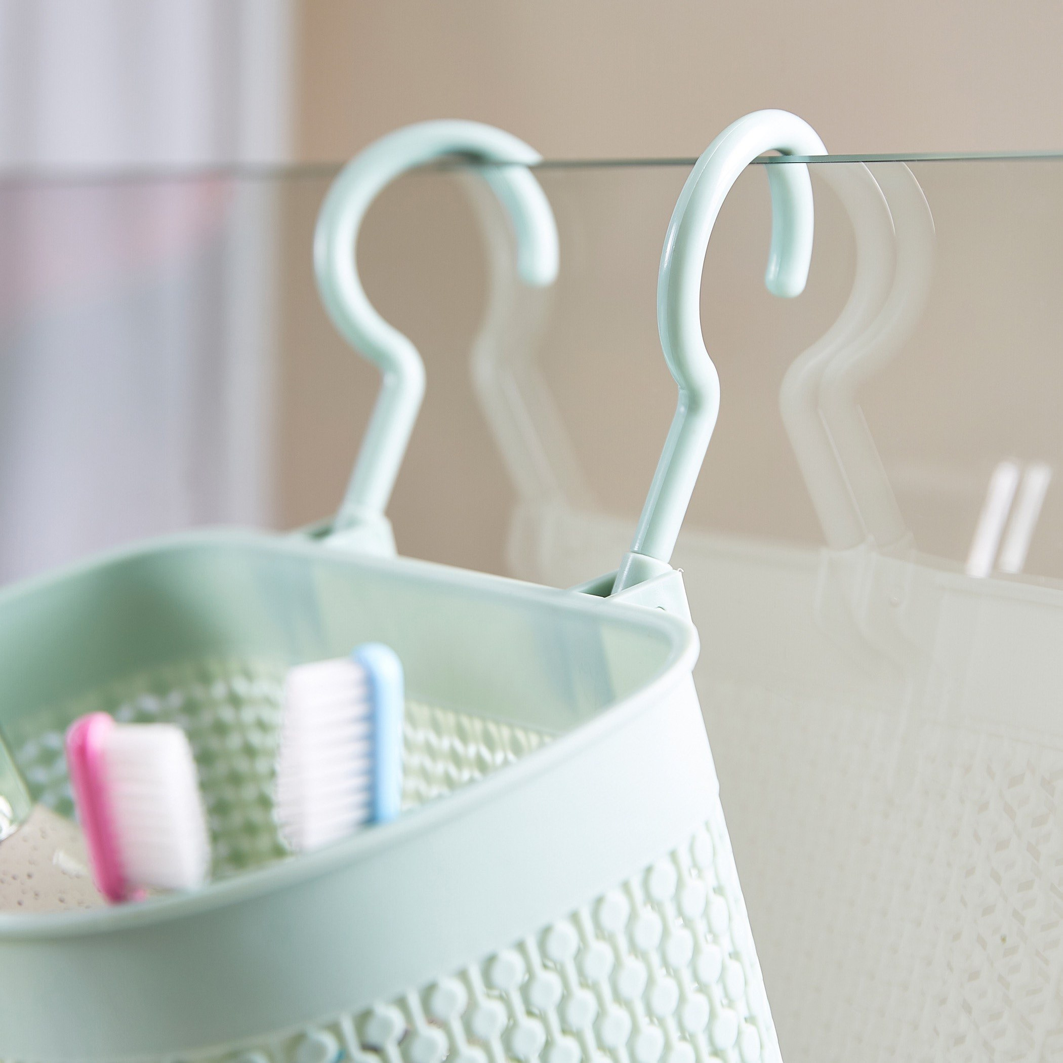 Knit Basket with Hooks-hbxbedroom-bedroomaccessories-bedroomstorage-image-3