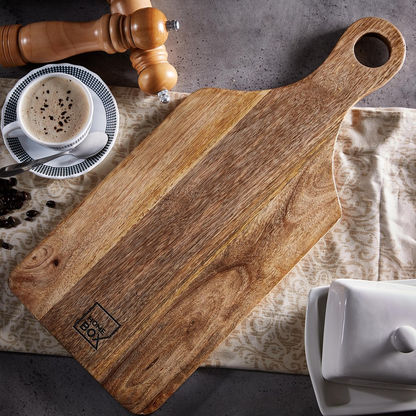 Natural Wood Chopping Board - 52x22 cms