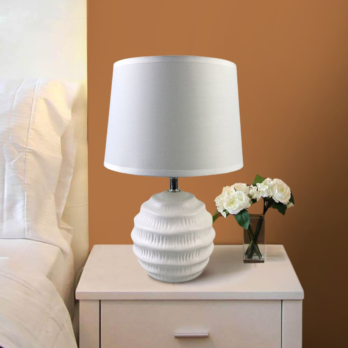 مصباح طاولة سيراميك من أريانا - 31 سم-hbxlivingroom-lighting-tablelamps-image-2