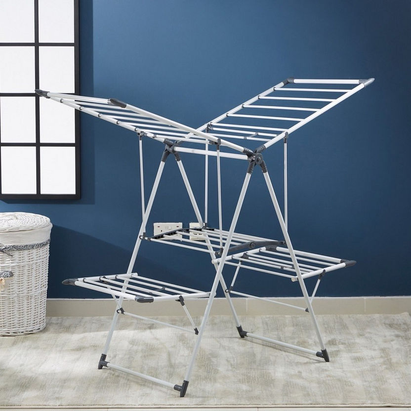 Butterfly 2-Tier Clothes Dryer - 154x62x99 cm-Clothes Drying Racks-image-0