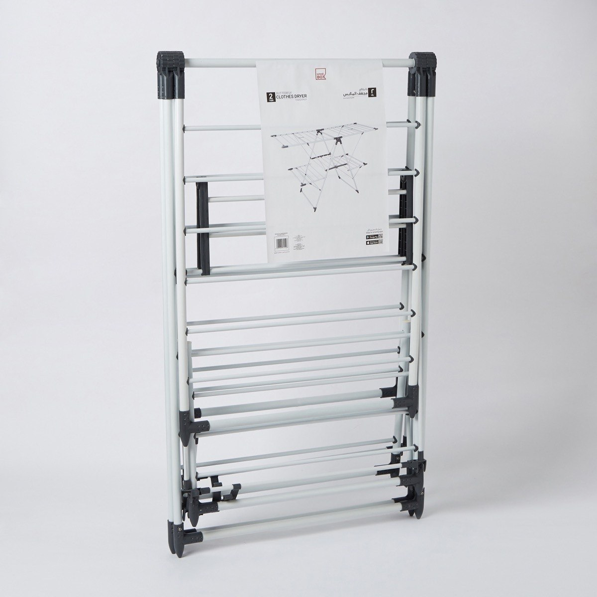 مجفف ملابس طابقين من باترفلاي - 154x62x99 سم-hbxhomeware-bathandlaundry-clothesdryingracks-image-8