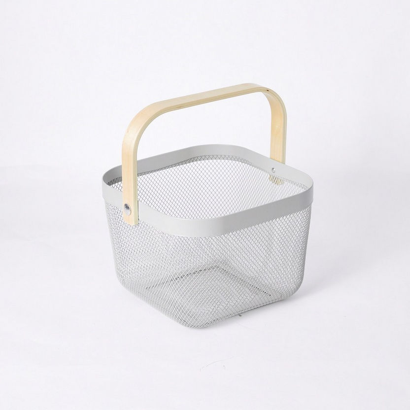 Storage Basket with Wooden Handle-Organisers-image-4