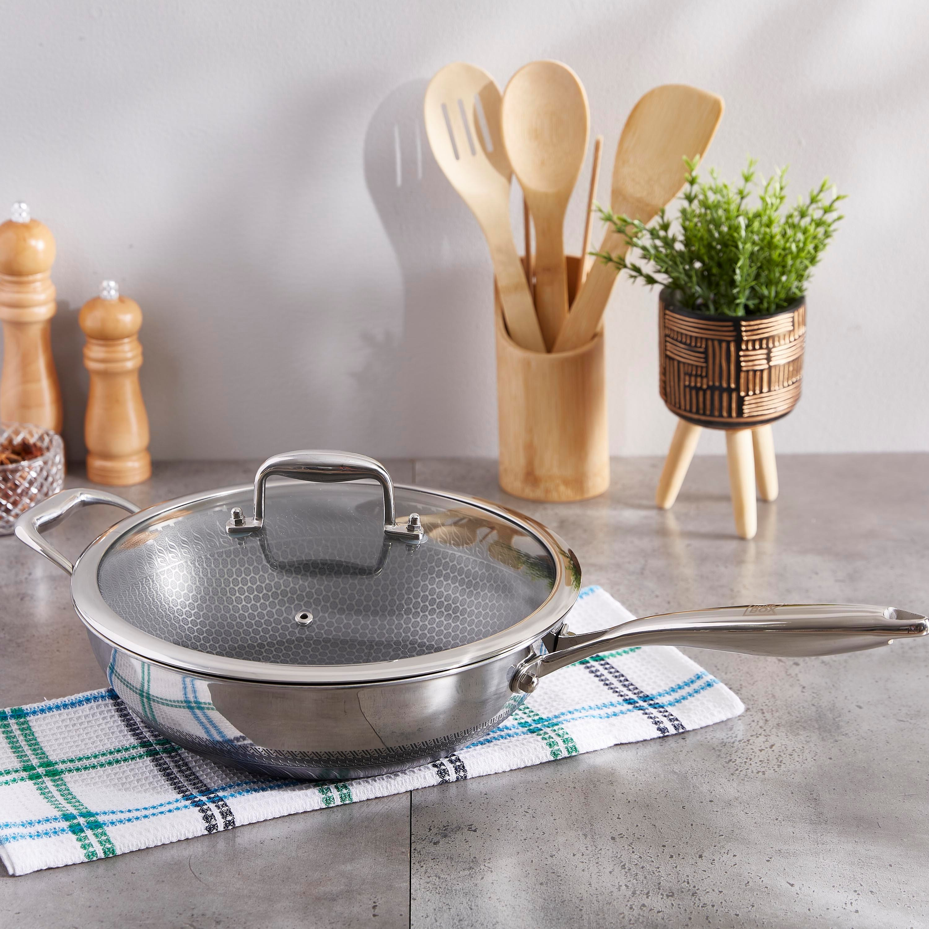 مقلاة ستانلس ستيل غير لاصقة من ماستر شيف - 28 سم-hbxkitchen-kitchenware-foodpreparation-image-5