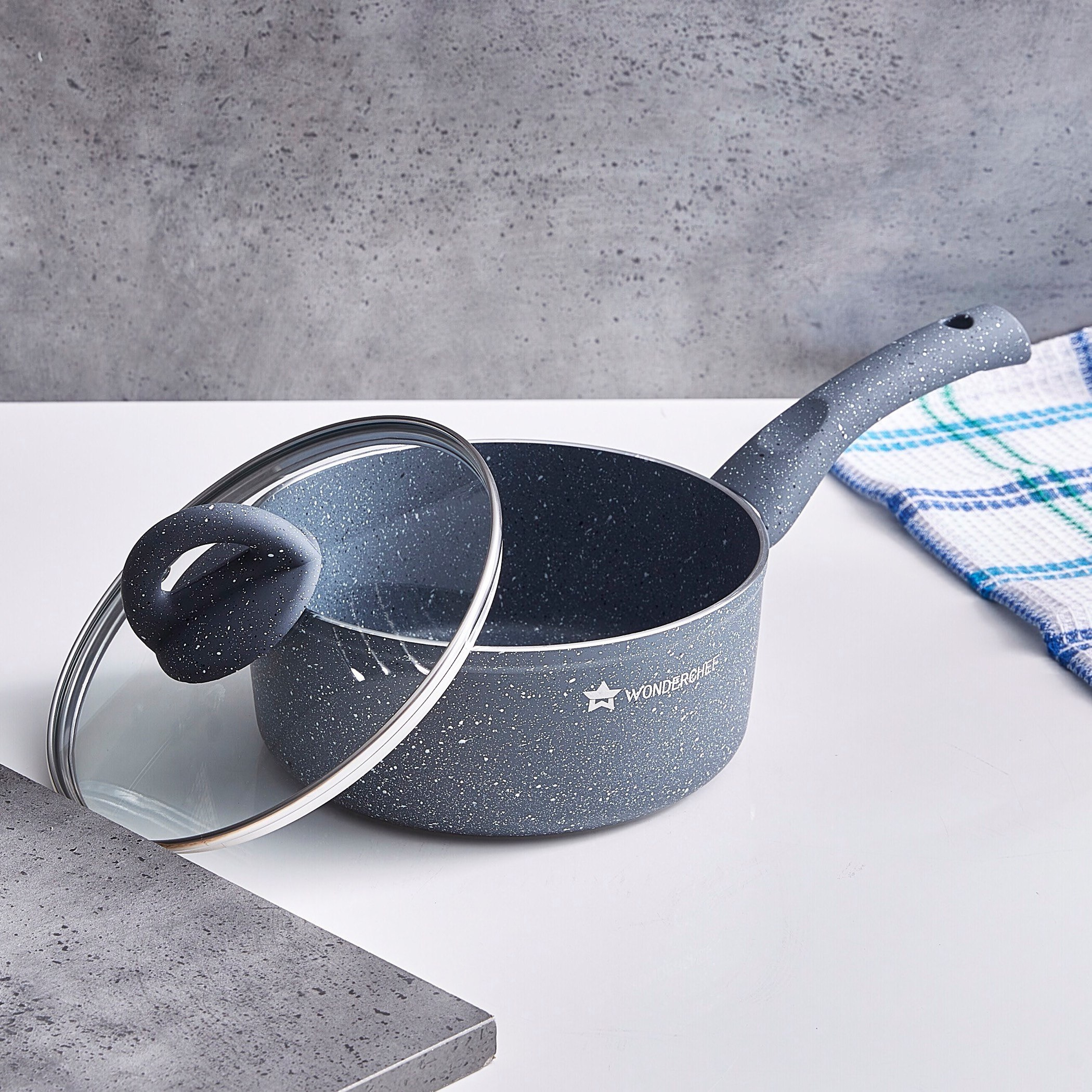 وعاء صلصة جرانيت بغطاء من واندرشيف  - 16 سم-hbxkitchen-kitchenware-foodpreparation-image-2
