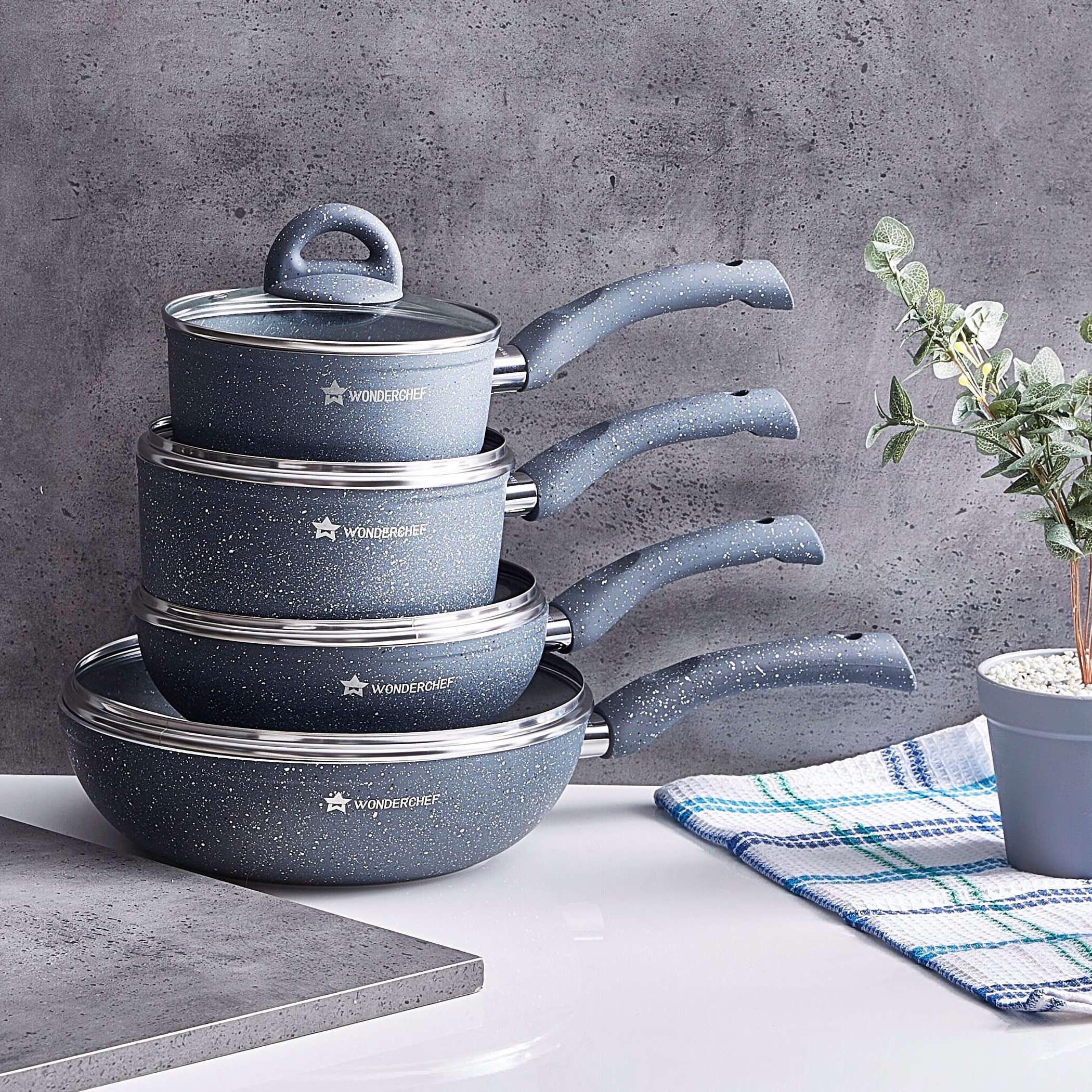 وعاء صلصة جرانيت بغطاء من واندرشيف  - 16 سم-hbxkitchen-kitchenware-foodpreparation-image-4