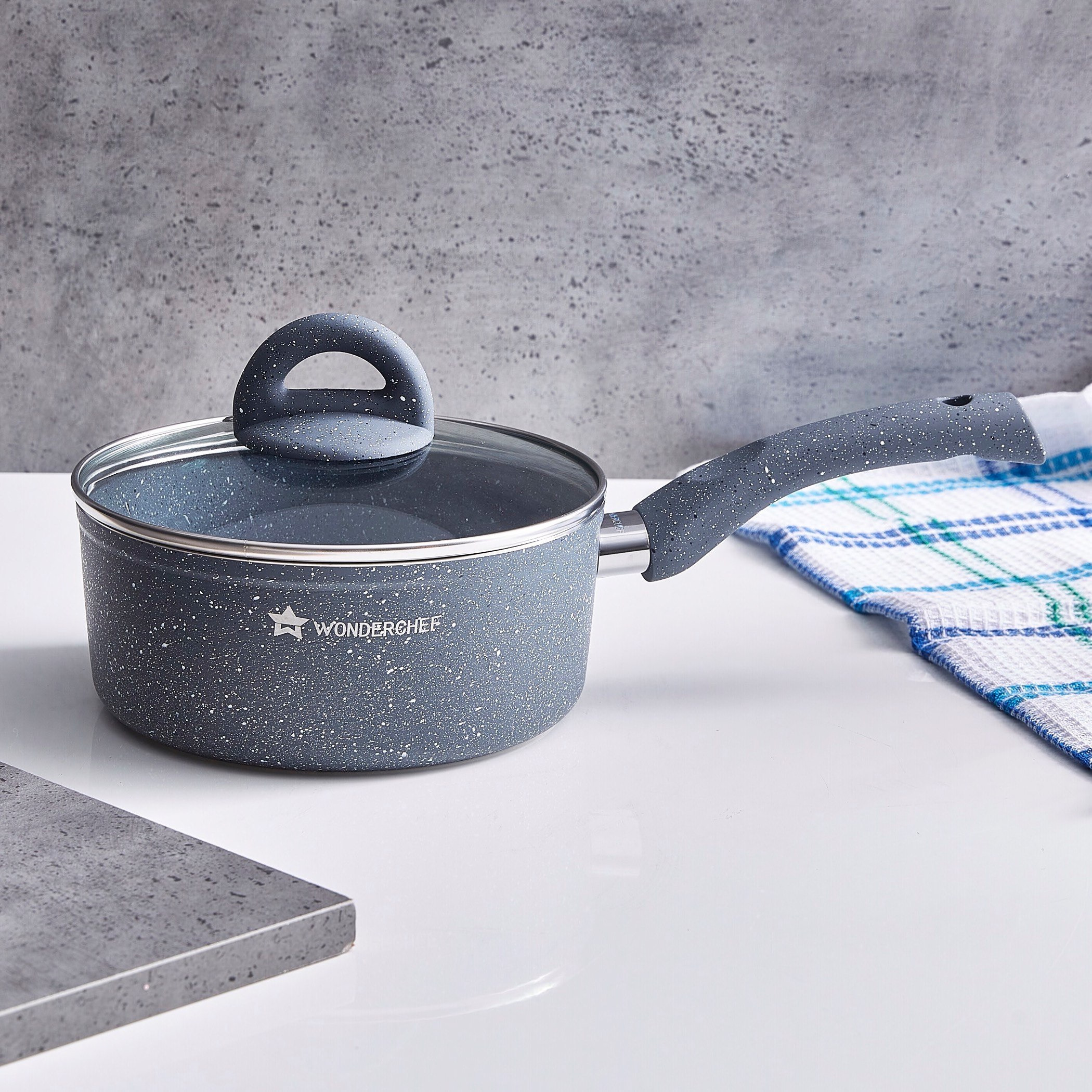 وعاء صلصة جرانيت بغطاء من واندرشيف  - 18 سم-hbxkitchen-kitchenware-foodpreparation-image-1