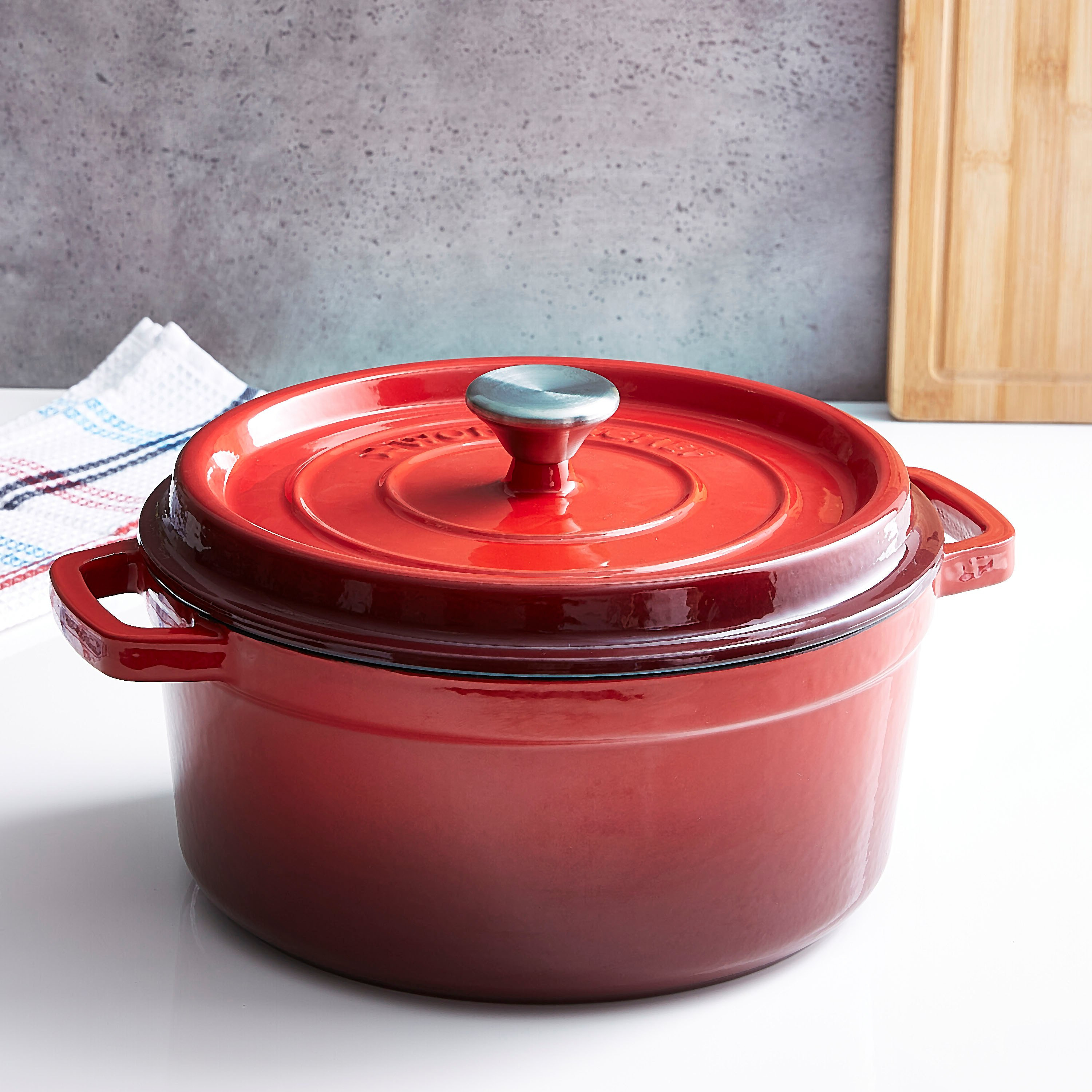 Wonderchef Ferro Cast-Iron Casserole - 26 cm-hbxkitchen-kitchenware-foodpreparation-image-1