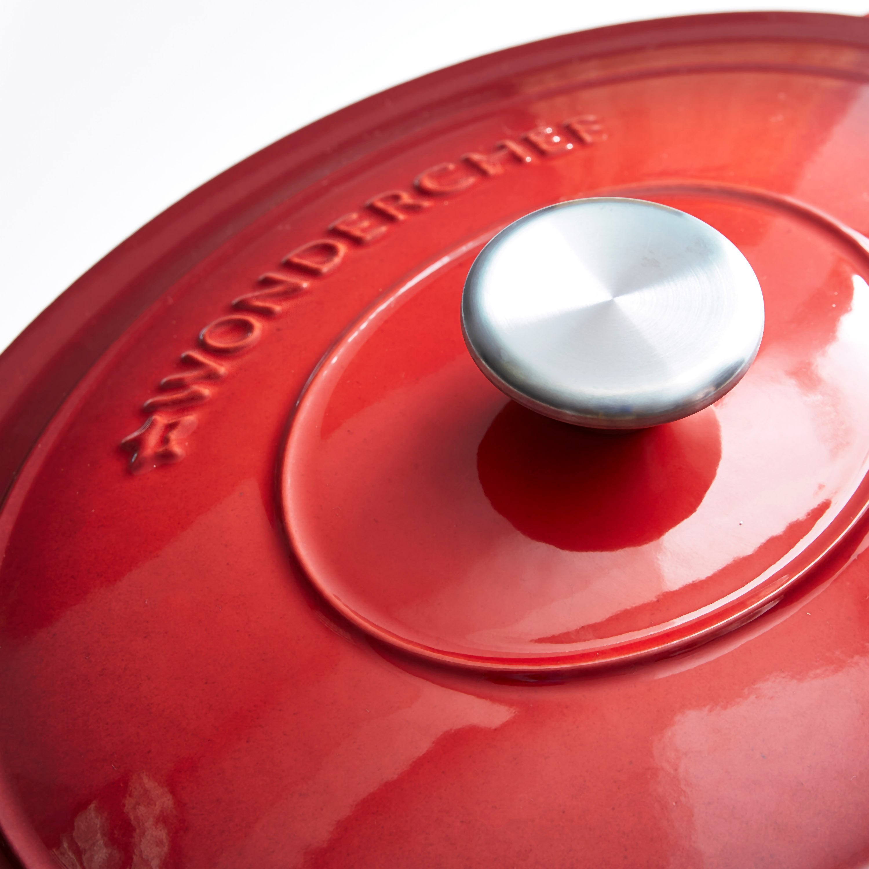 Wonderchef Ferro Cast Iron Oval Casserole - 29 cm-hbxkitchen-kitchenware-foodpreparation-image-3