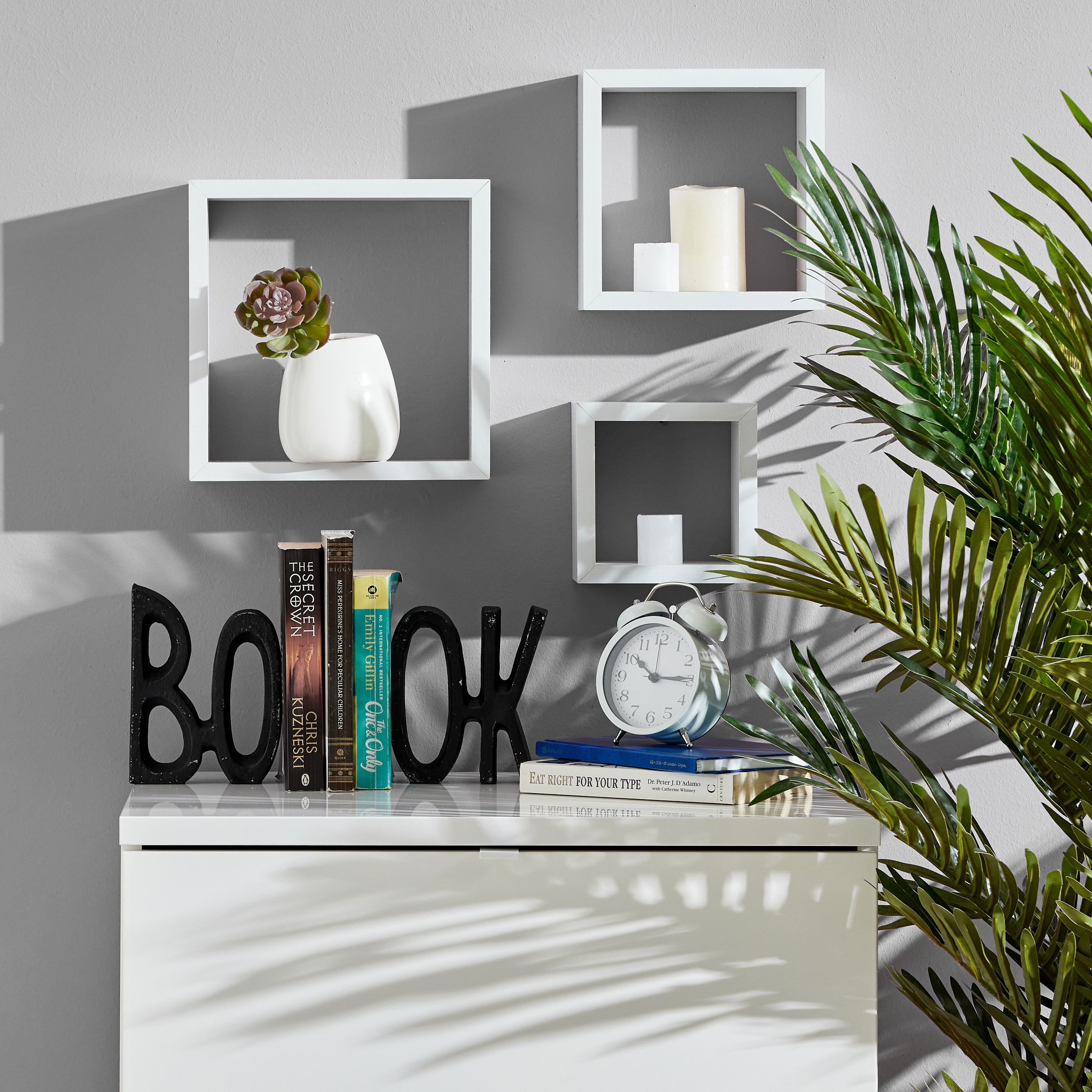 Nicole 3 Piece Cube Wall Shelf Set