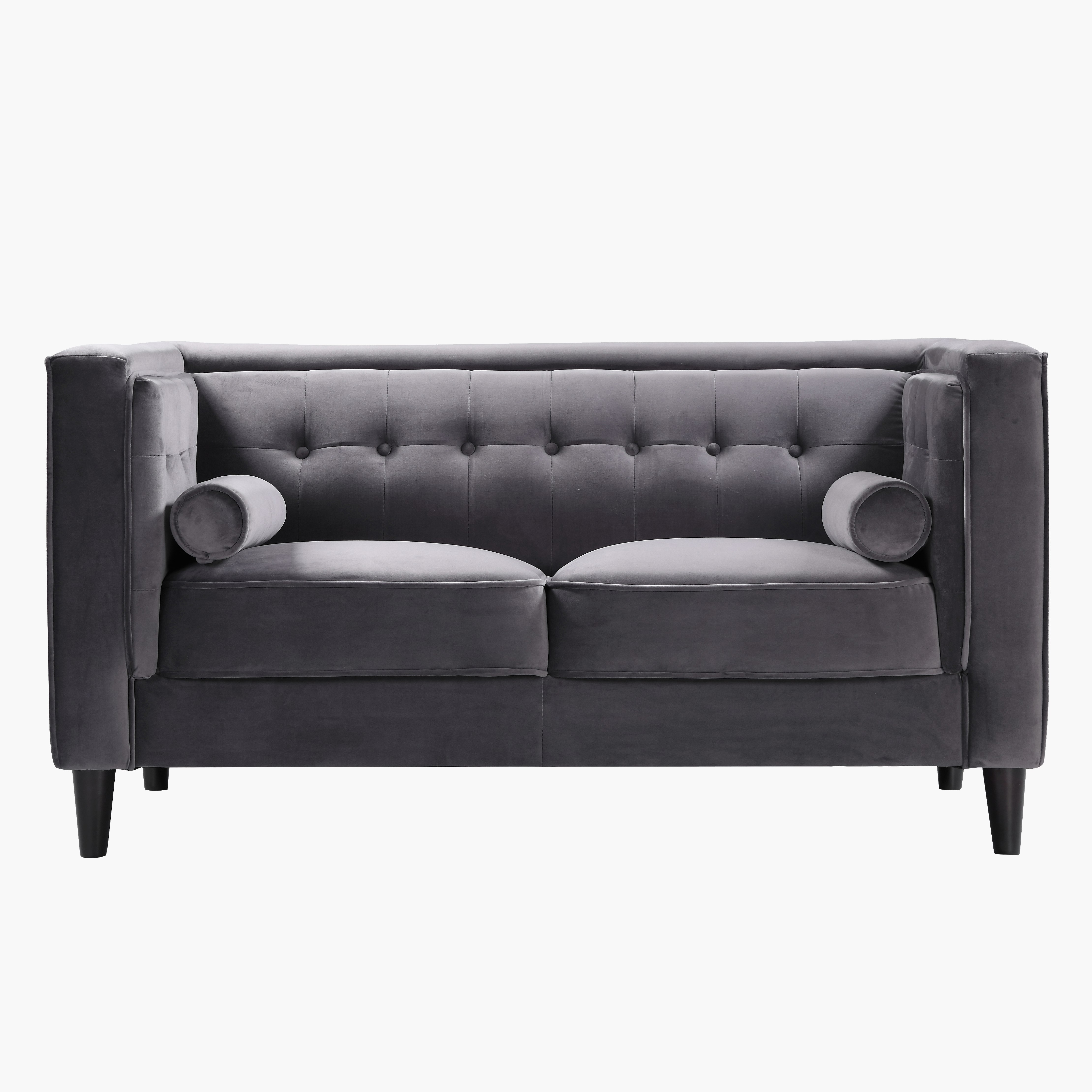 كنبة مخمليّة مقعدين مع 2 وسادة داعمة من شينا-hbxlivingroom-sofasandarmchairs-sofas-image-2