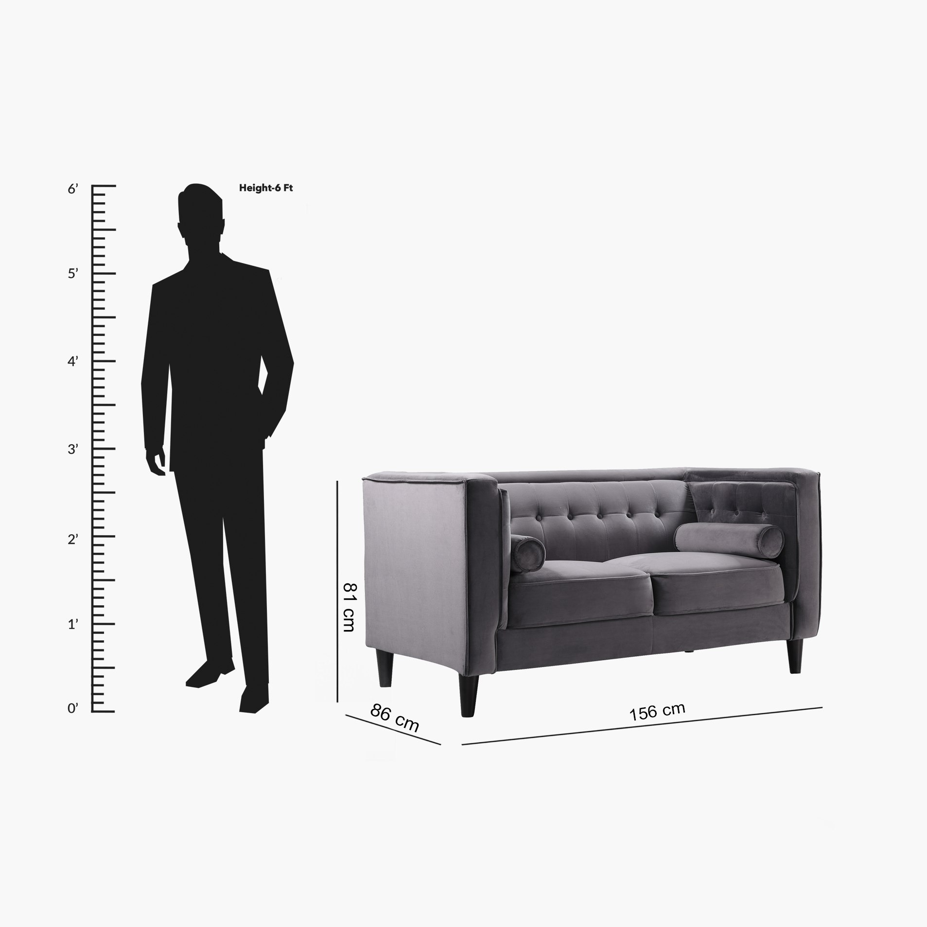 كنبة مخمليّة مقعدين مع 2 وسادة داعمة من شينا-hbxlivingroom-sofasandarmchairs-sofas-image-8