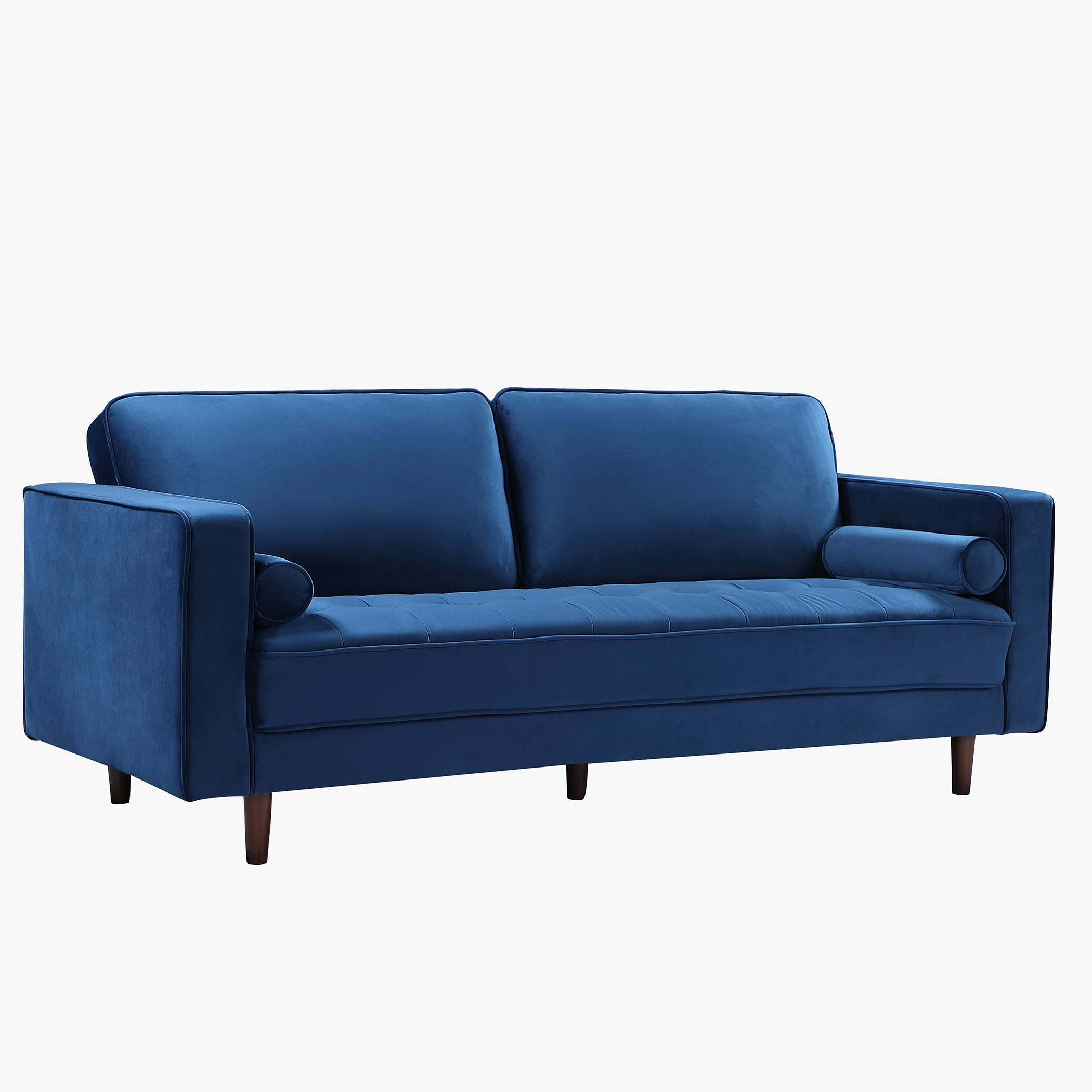 كنبة مخمليّة 3 مقاعد مع 2 وسادة داعمة من ليندا-hbxlivingroom-sofasandarmchairs-sofas-image-3