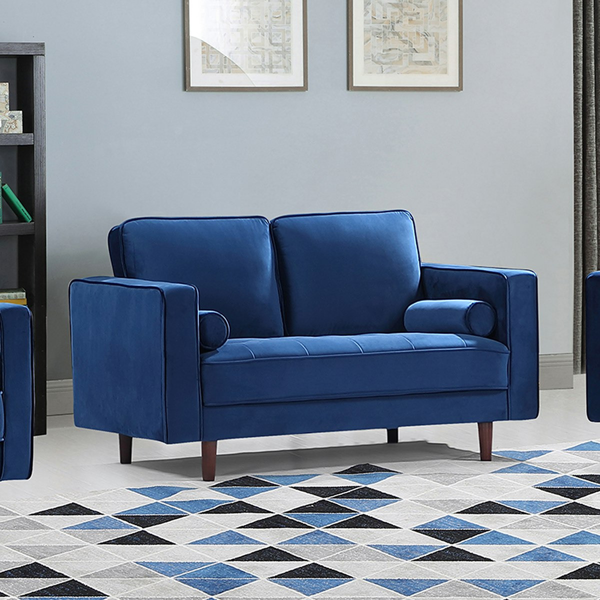 كنبة مخمليّة مقعدين مع 2 وسادة داعمة من ليندا-hbxlivingroom-sofasandarmchairs-sofas-image-1