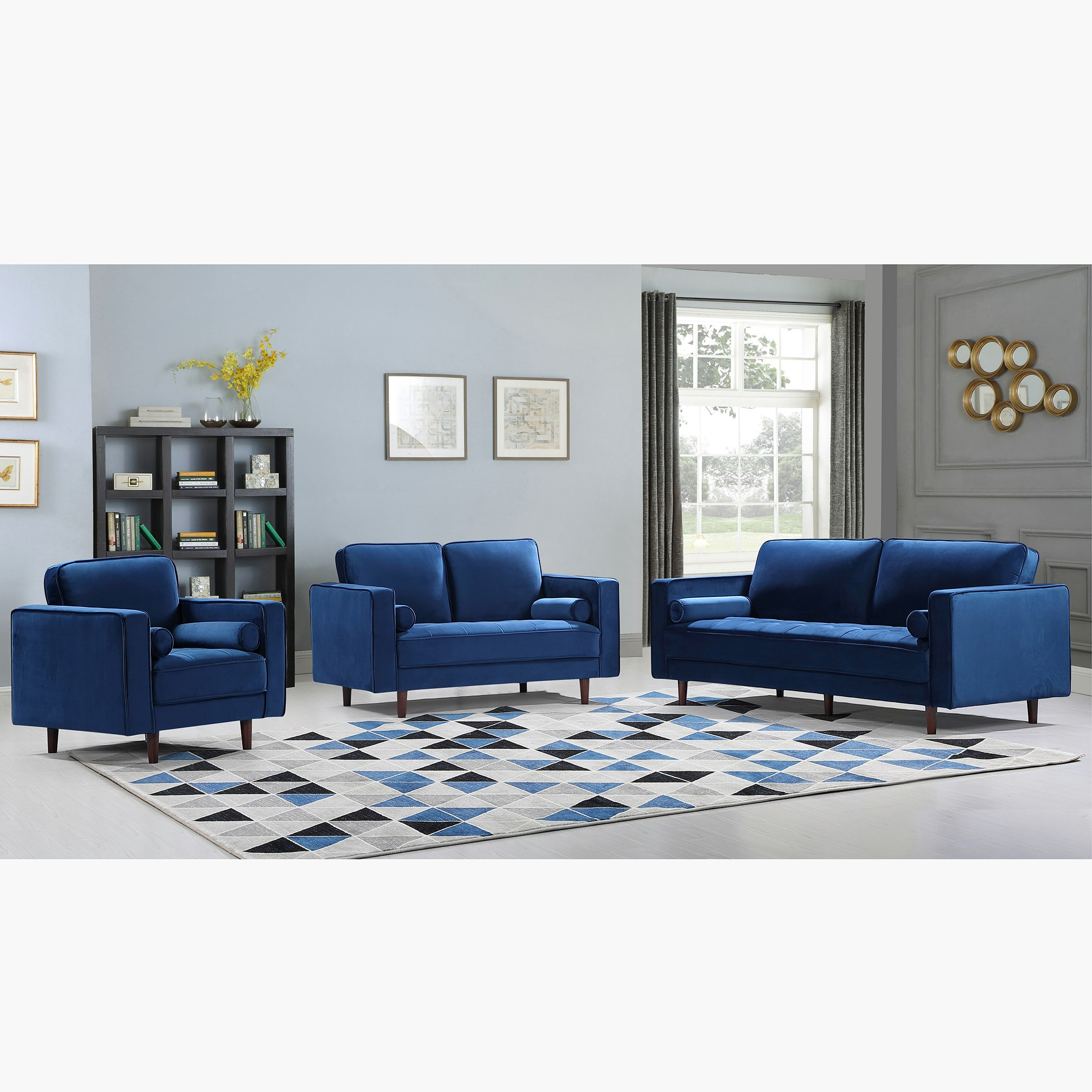 كنبة مخمليّة مقعدين مع 2 وسادة داعمة من ليندا-hbxlivingroom-sofasandarmchairs-sofas-image-7