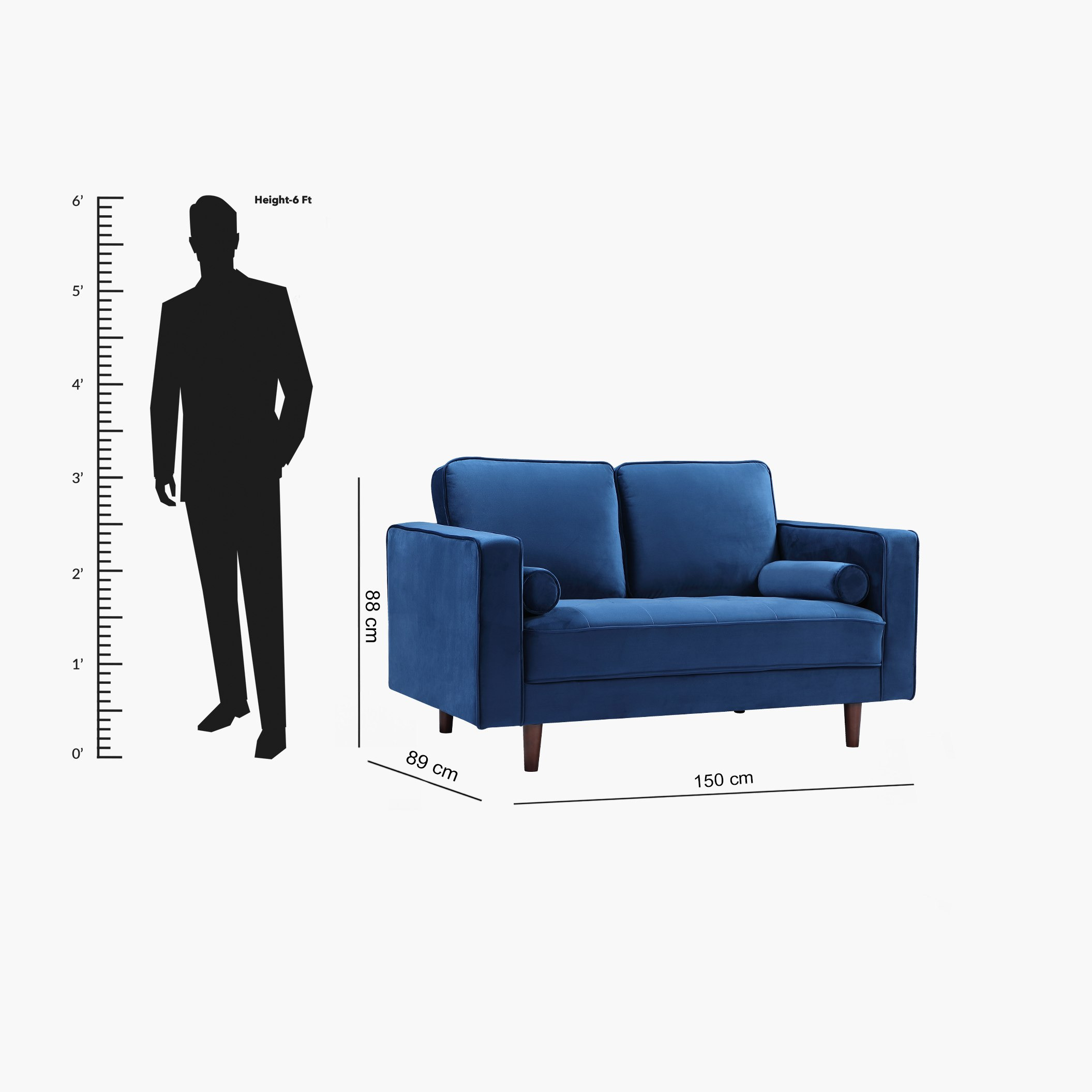 كنبة مخمليّة مقعدين مع 2 وسادة داعمة من ليندا-hbxlivingroom-sofasandarmchairs-sofas-image-8