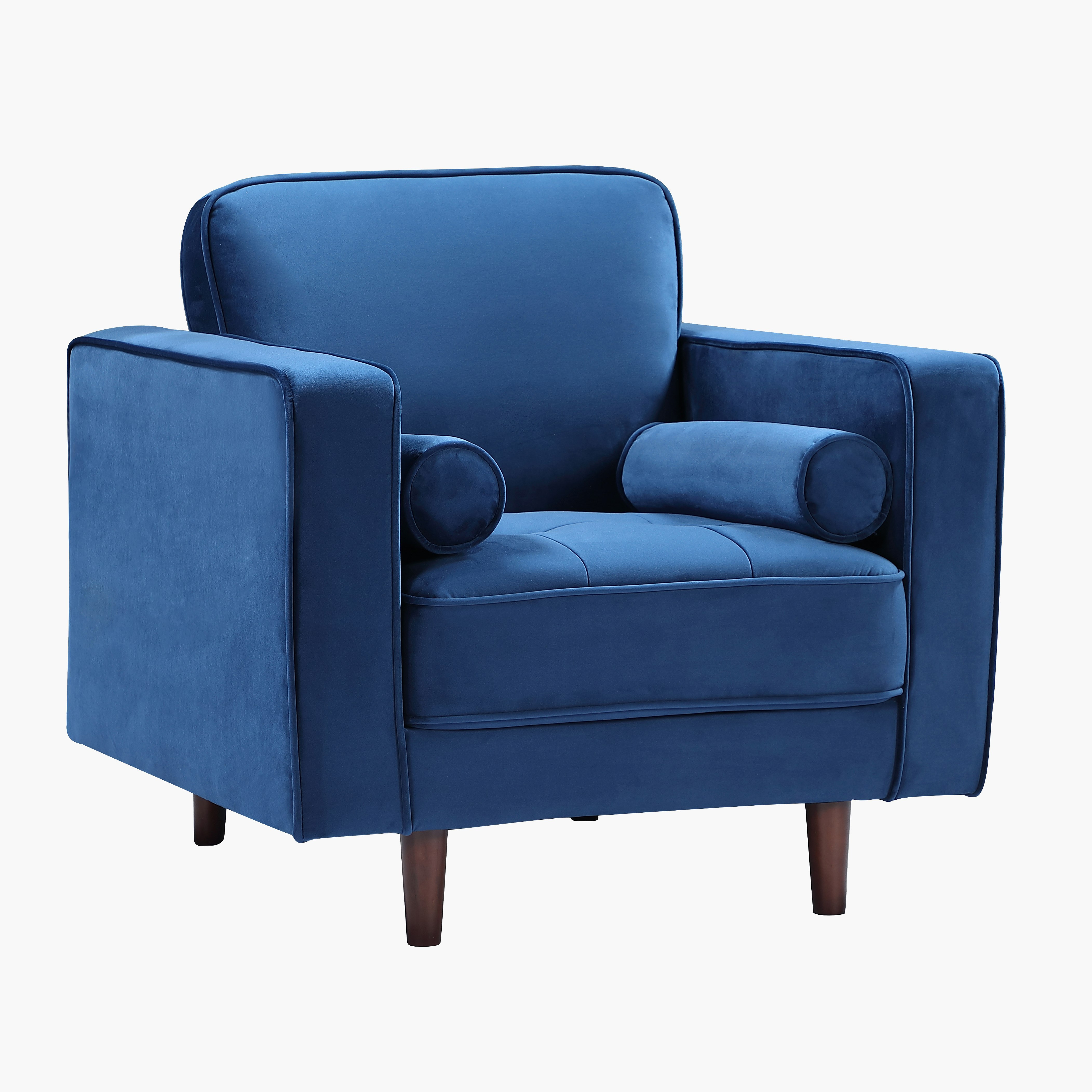 كنبة مخمليّة مقعد واحد مع 2 وسائد داعمة من ليندا-hbxlivingroom-sofasandarmchairs-sofas-image-4