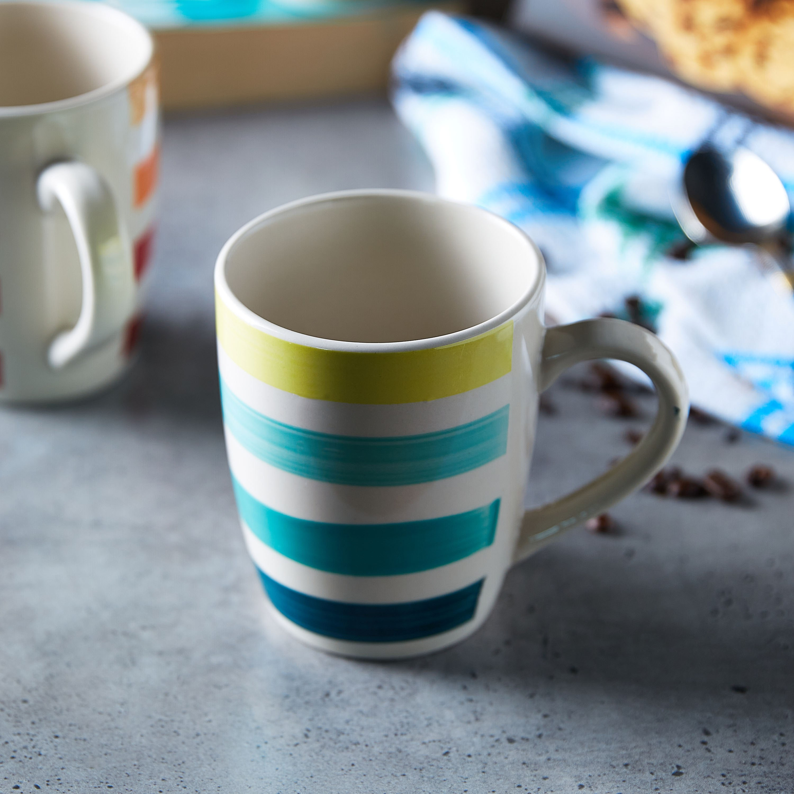 Stoneware Striped Mug - 400 ml-hbxhomeware-diningandtabletop-coffeeandteasets-image-2