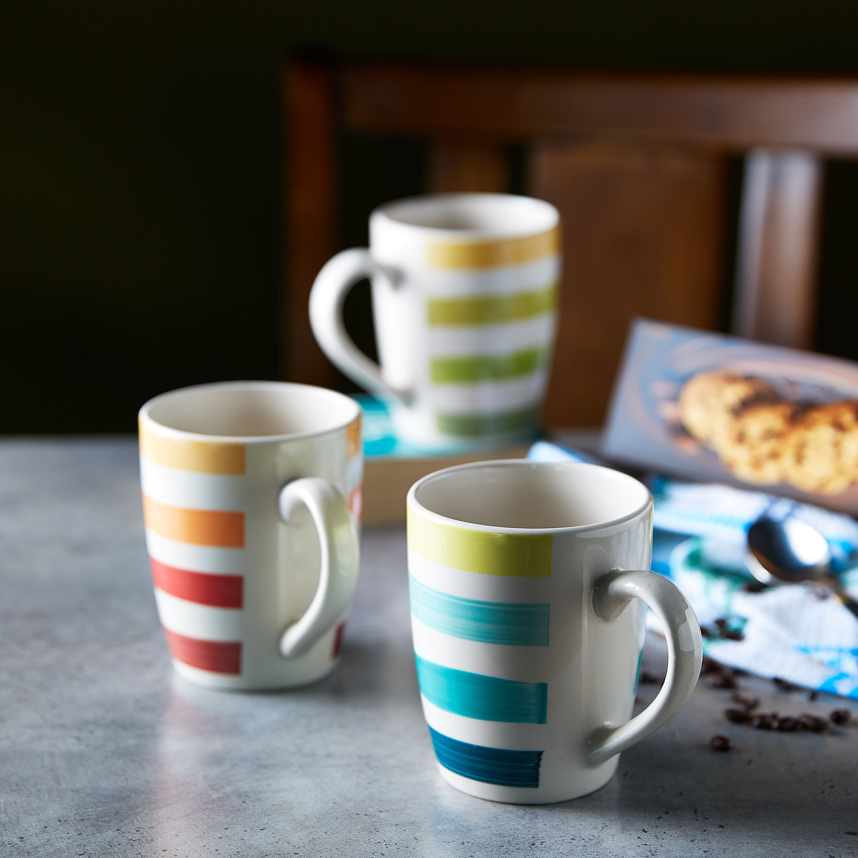 Stoneware Striped Mug - 400 ml-hbxhomeware-diningandtabletop-coffeeandteasets-image-4