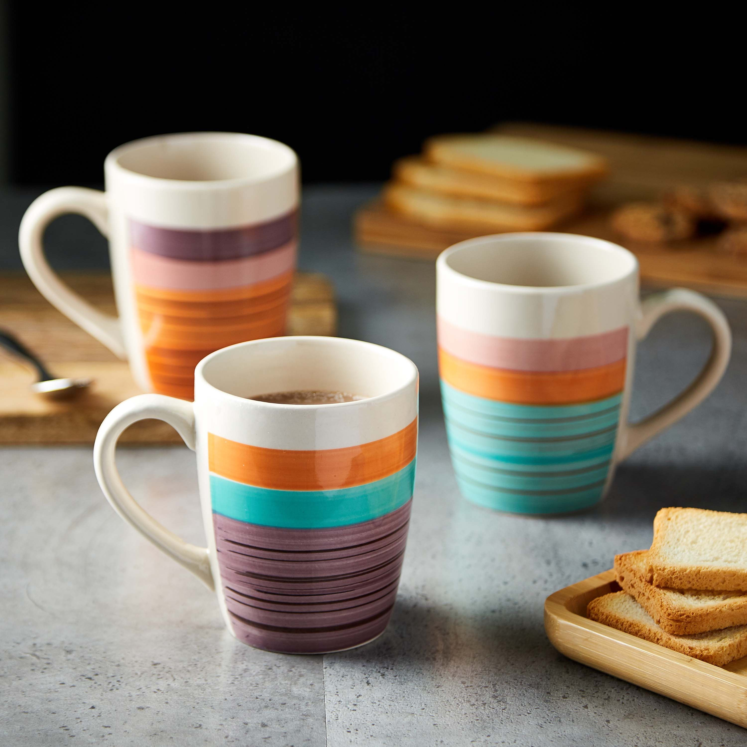 مج مخطّط من الخزف - 400 مل-hbxhomeware-diningandtabletop-coffeeandteasets-image-3