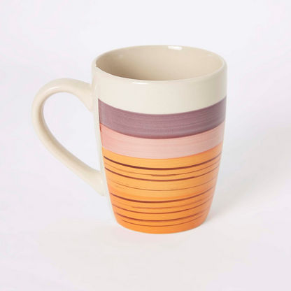 Stoneware Striped Mug - 400 ml