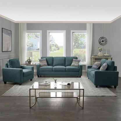 Simmons 3-Seater Fabric Sofa with 2 Cushions