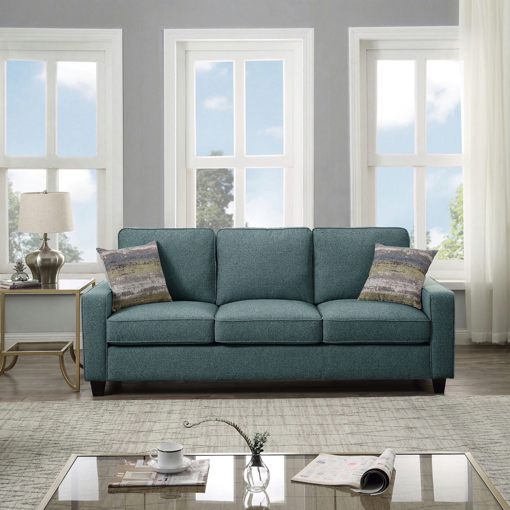 كنبة قماشيّة 3 مقاعد مع وسادتين من سيمونز-hbxlivingroom-sofasandarmchairs-sofas-image-1
