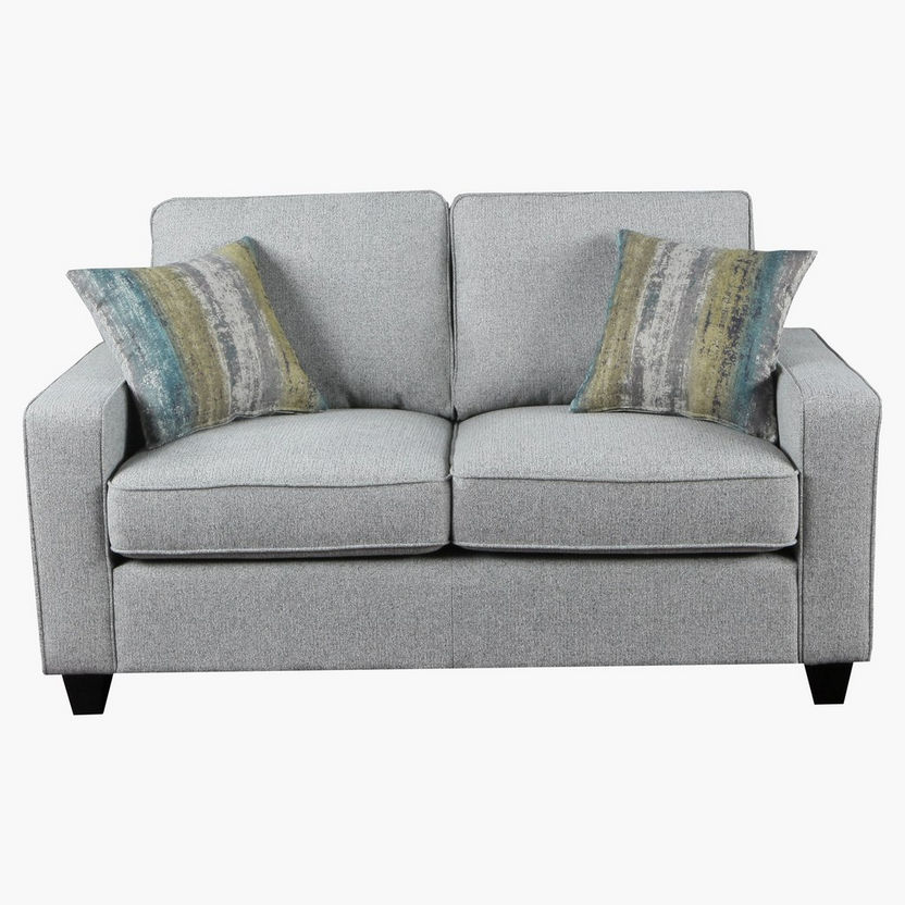 Simmons 2-Seater Textured Sofa with 2-Cushions-Sofas-image-1