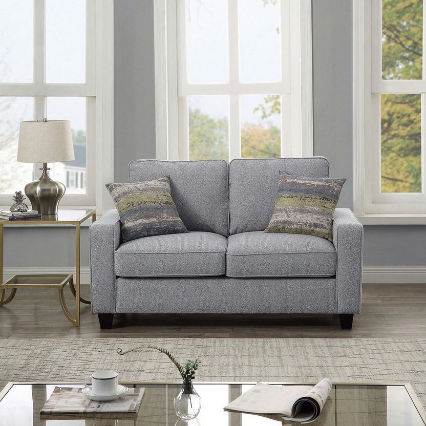 Simmons 2-Seater Fabric Sofa with 2 Scatter Cushions-Sofas-image-0