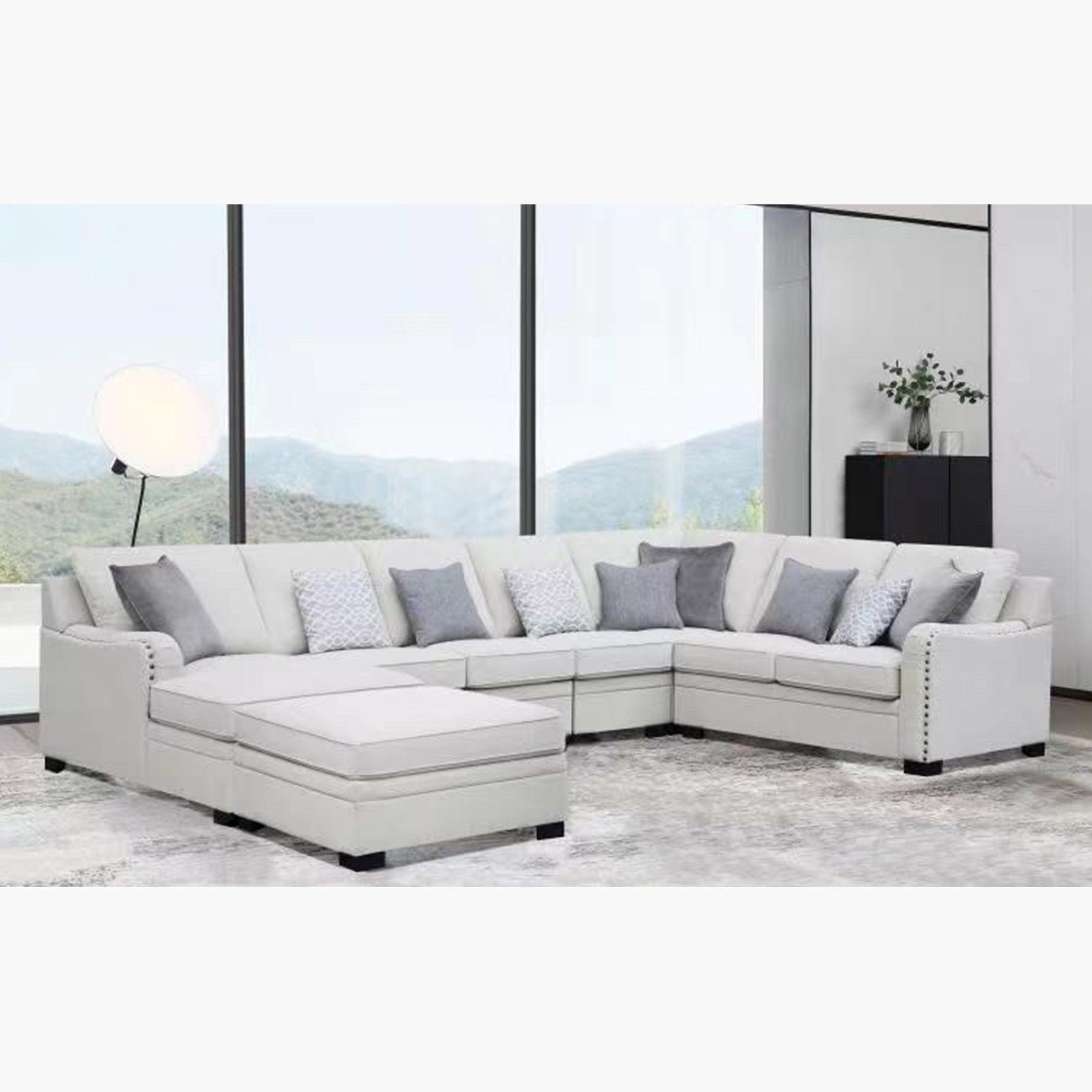 7 foot sectional deals sofa