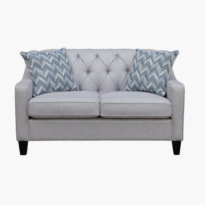 Charlotte 2-Seater Fabric Sofa with 2 Cushions
