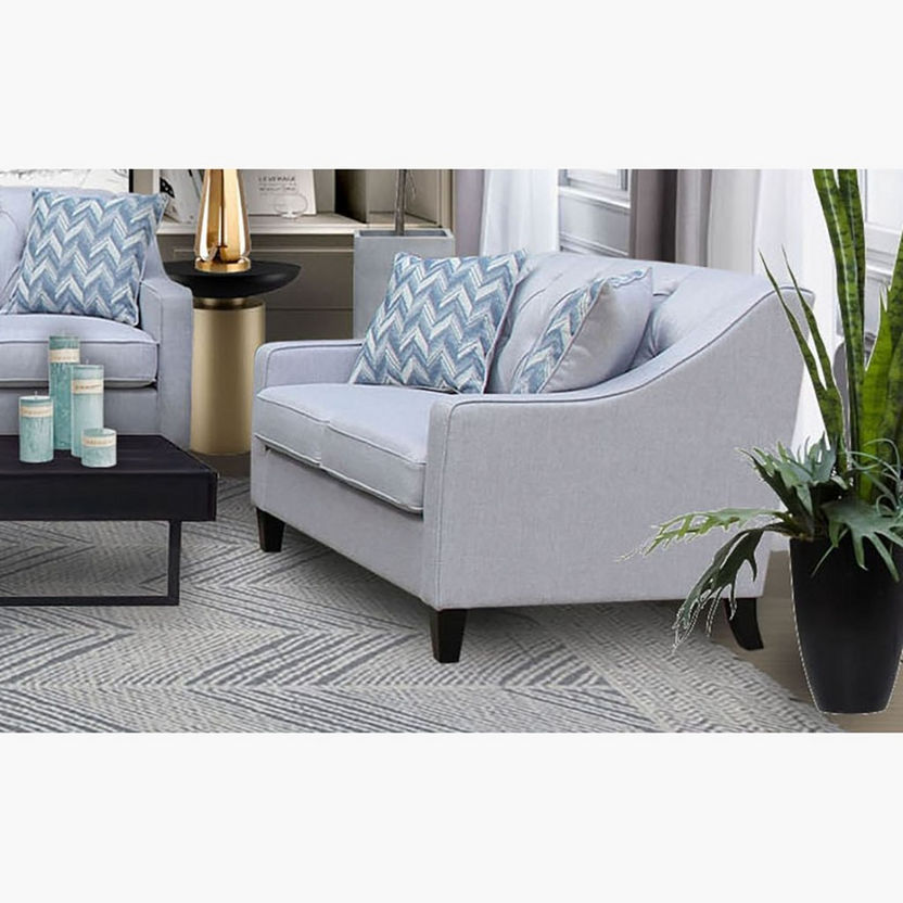 Charlotte 2-Seater Fabric Sofa with 2 Cushions-Sofas-image-0