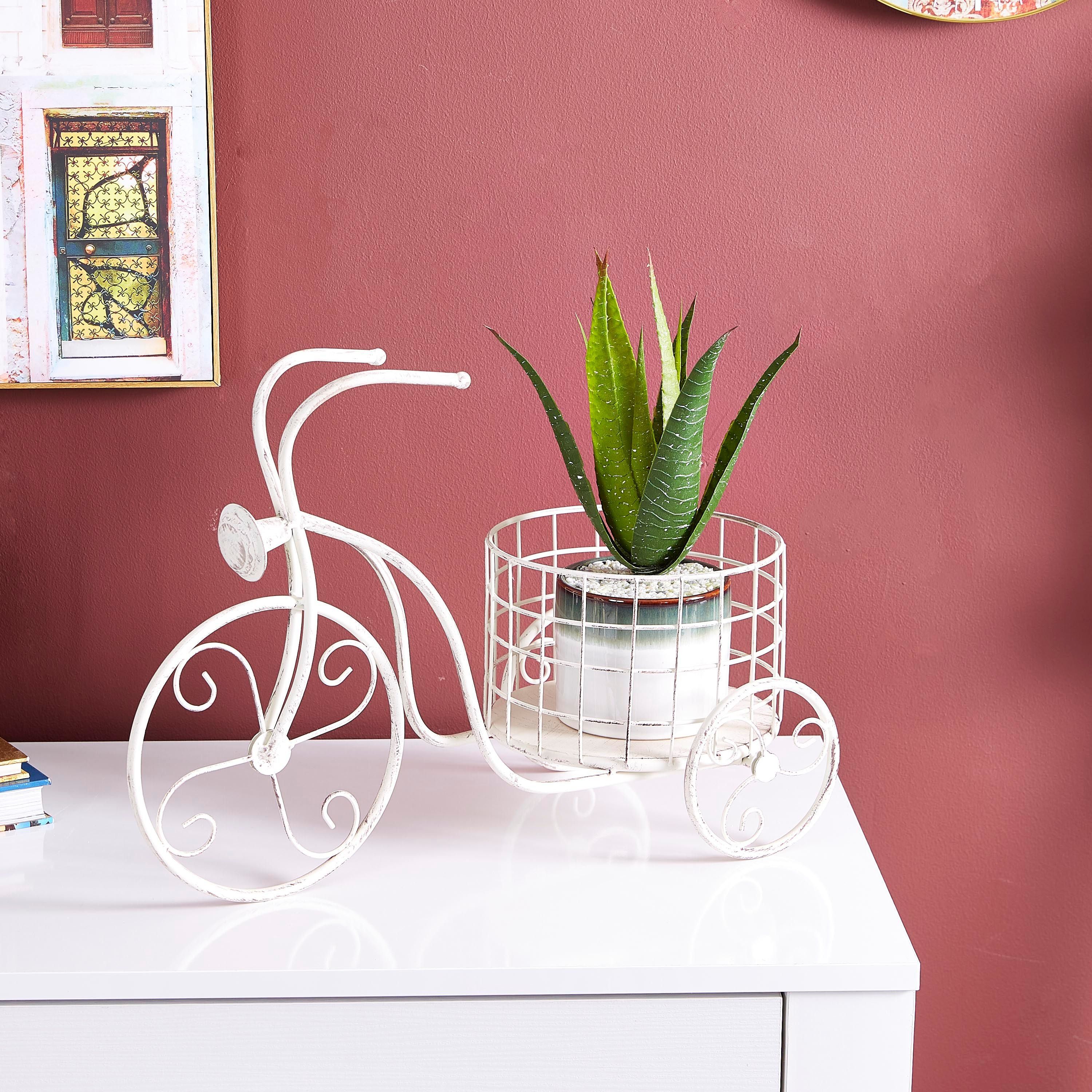 إناء زرع معدني على شكل دراجة من فيستا-hbxdecorandfurnishings-homeaccessories-artificialflowersandplants-image-2
