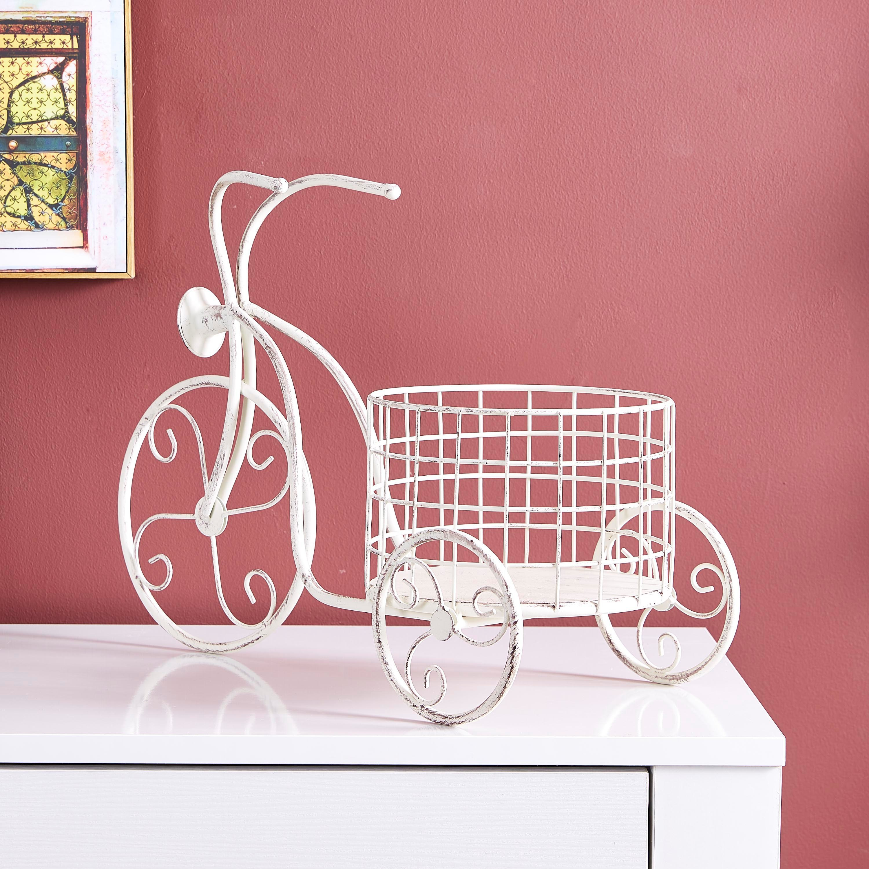 إناء زرع معدني على شكل دراجة من فيستا-hbxdecorandfurnishings-homeaccessories-artificialflowersandplants-image-3