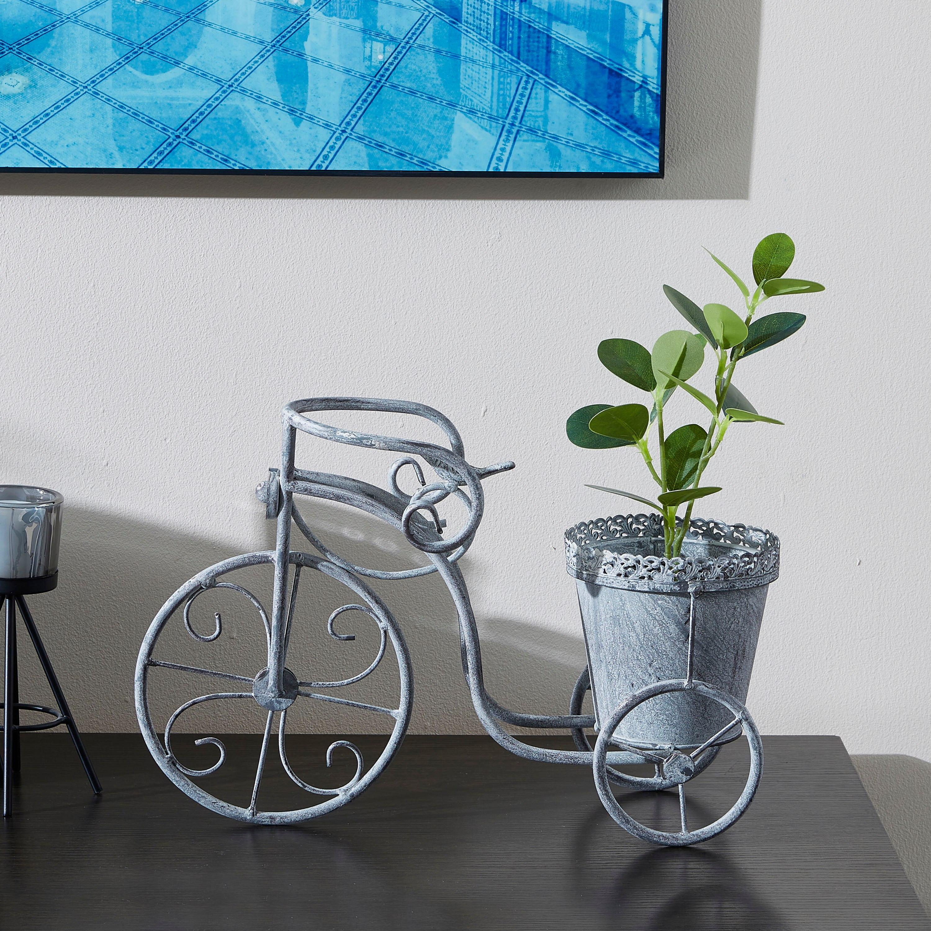 إناء زرع معدني على شكل دراجة من فيستا-hbxdecorandfurnishings-homeaccessories-artificialflowersandplants-image-2