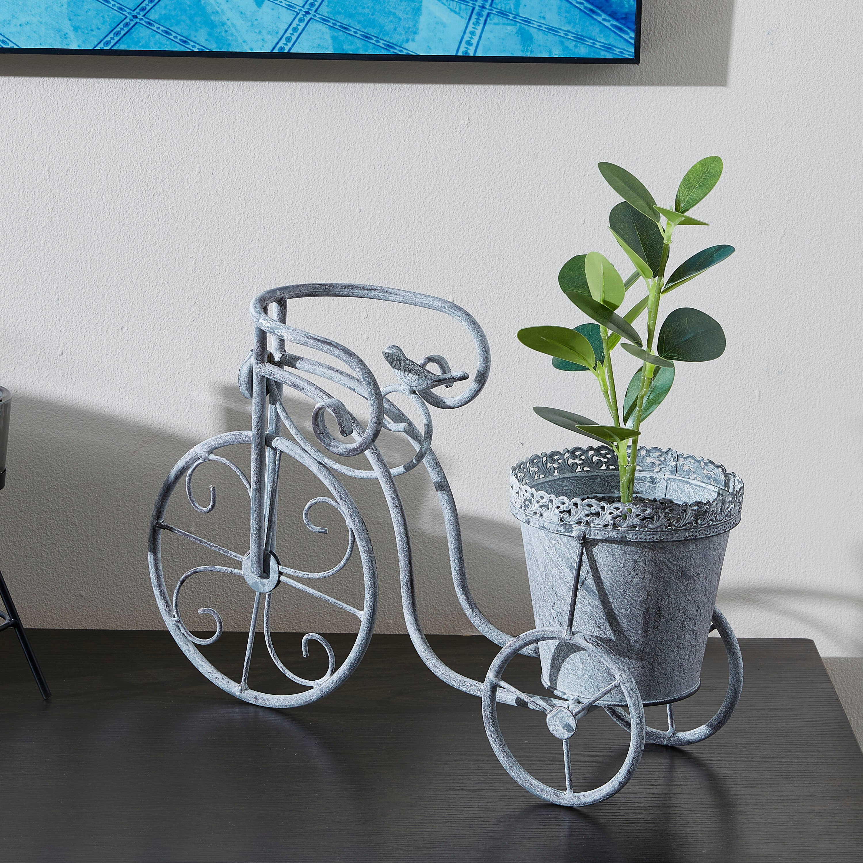 إناء زرع معدني على شكل دراجة من فيستا-hbxdecorandfurnishings-homeaccessories-artificialflowersandplants-image-3