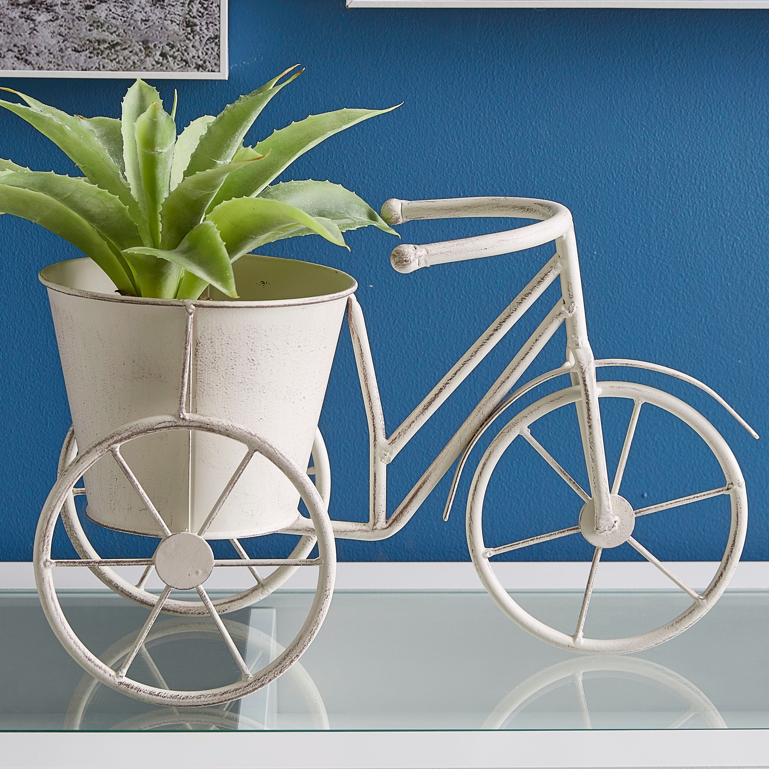 إناء زرع معدني على شكل دراجة من فيستا-hbxdecorandfurnishings-homeaccessories-artificialflowersandplants-image-2
