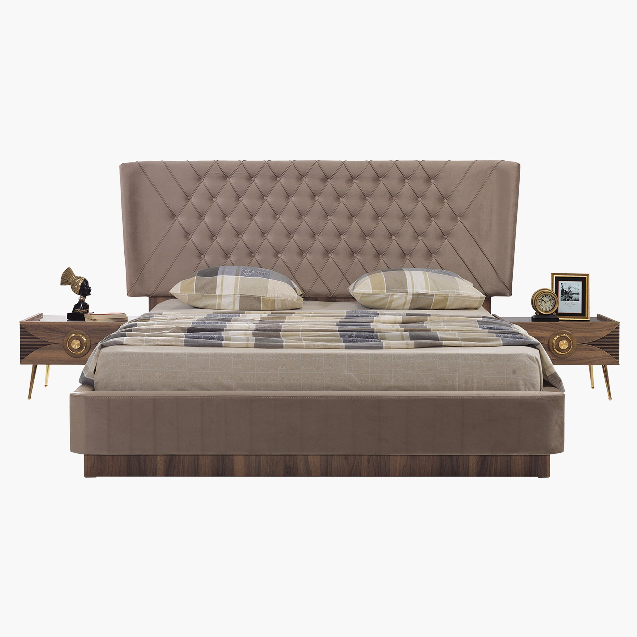 طقم سرير كينج 6 قطع من كوزا- 180x200 سم-hbxbedroom-bedsandbedsets-bedroomsets-king-image-2