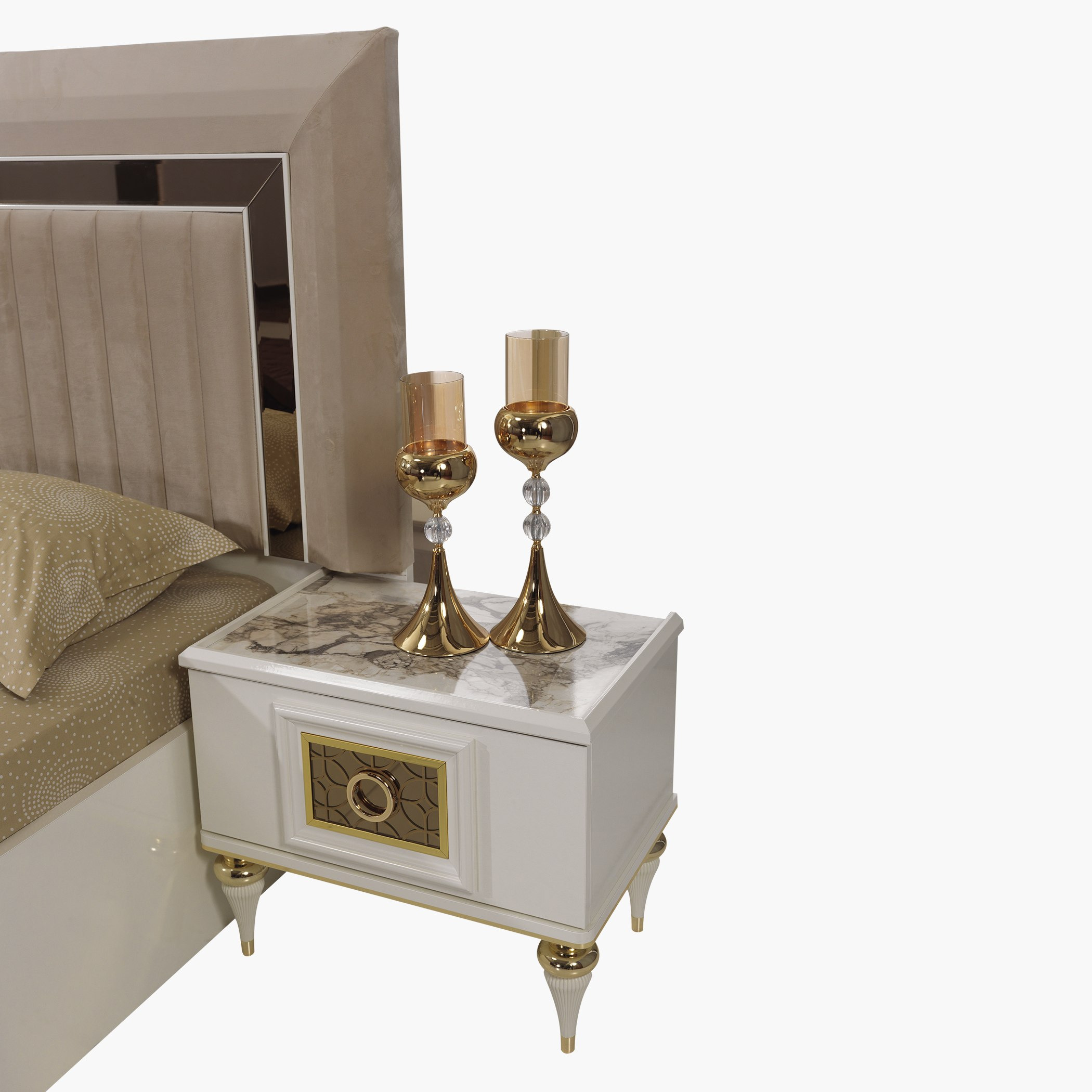 طقم سرير كينج 6 قطع من نوفا - 180x200 سم-hbxbedroom-bedsandbedsets-bedroomsets-king-image-7