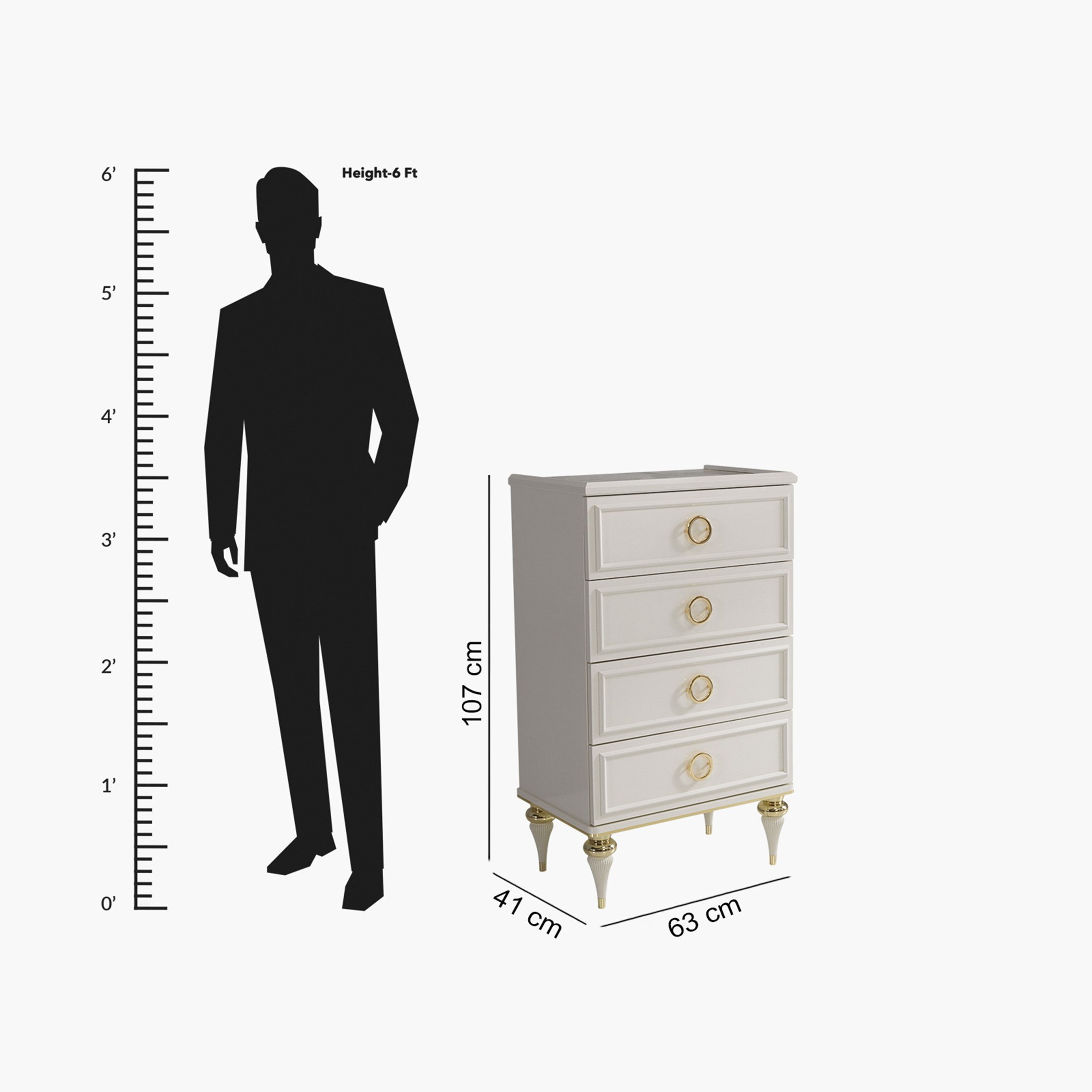 وحدة تخزين 4 أدراج من نوفا-hbxfurniture-dressersandchests-chestofdrawers-image-6