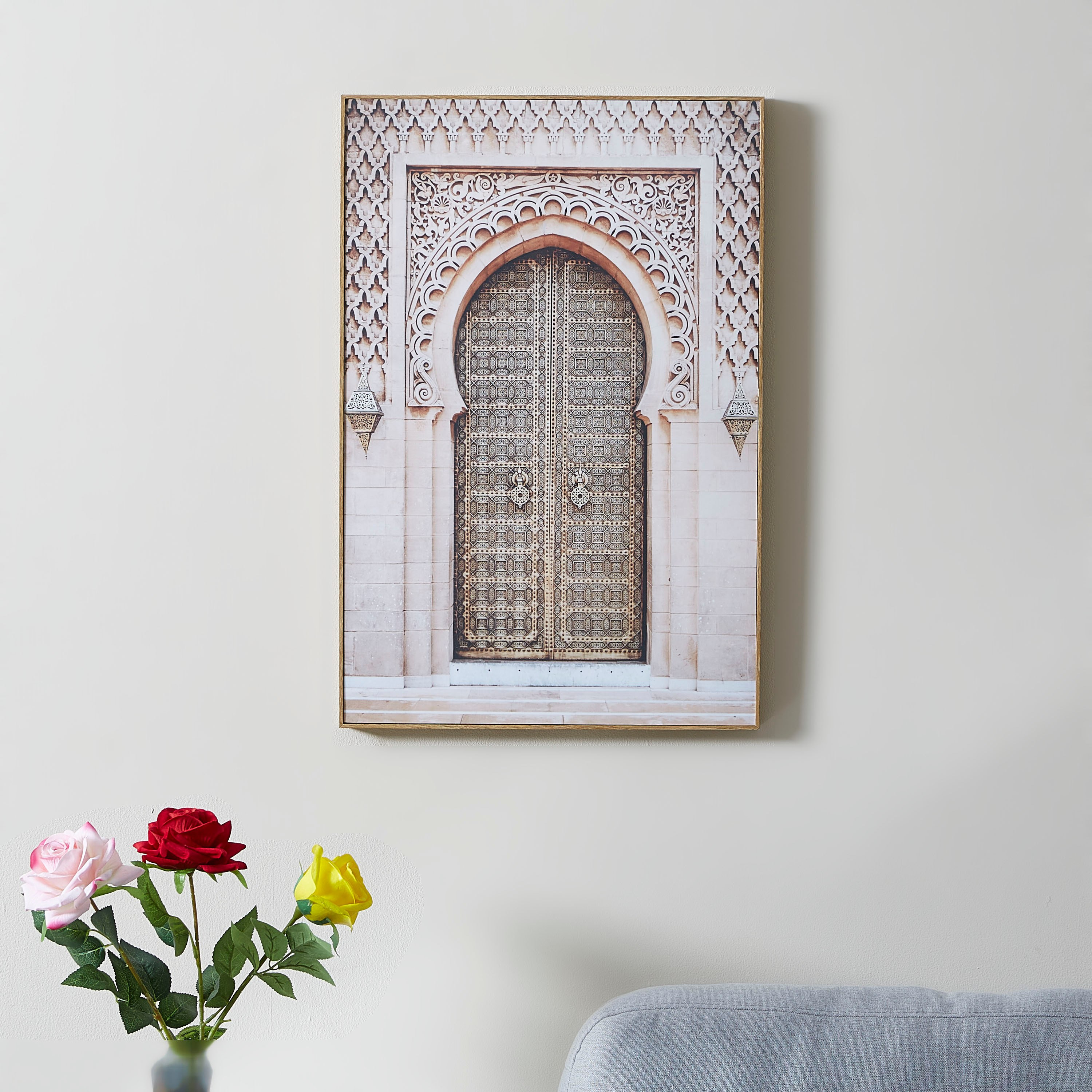 Glaze Dahab Ornate Door Print Framed Picture-hbxhomeware-hbxdecorandfurnishings-image-1