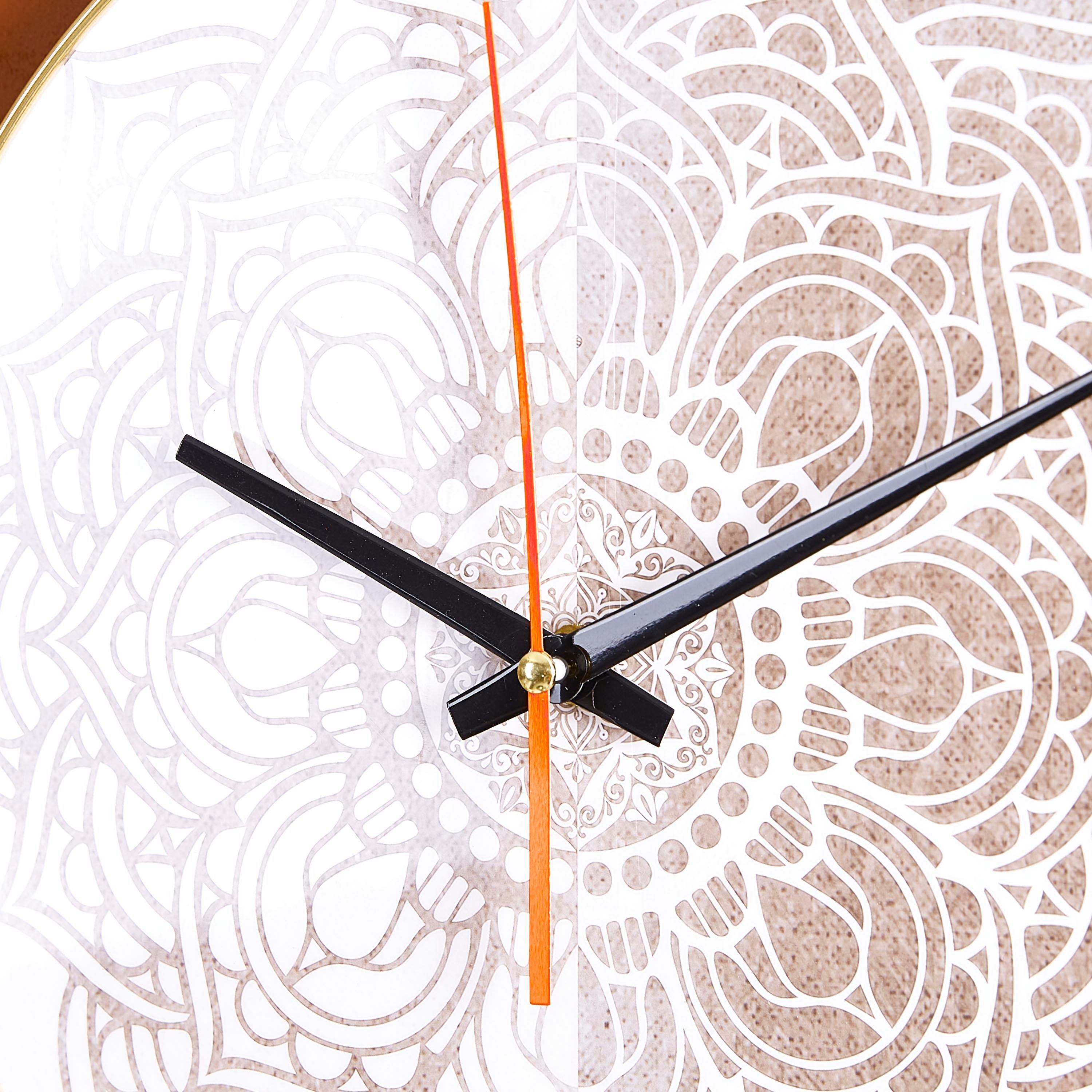 Glaze Madallion Round Frame Clock-hbxdecorandfurnishings-homeaccessories-clocks-image-3