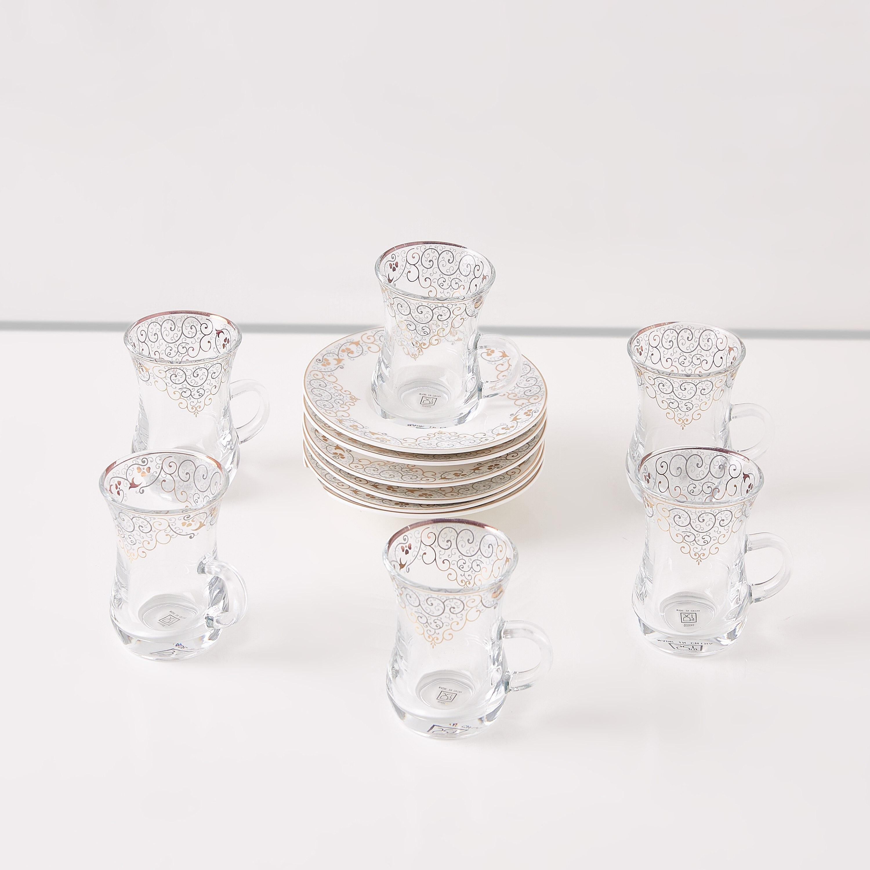 طقم استيكان بطبعات من أوركيد - 12 قطع-hbxhomeware-diningandtabletop-coffeeandteasets-image-6