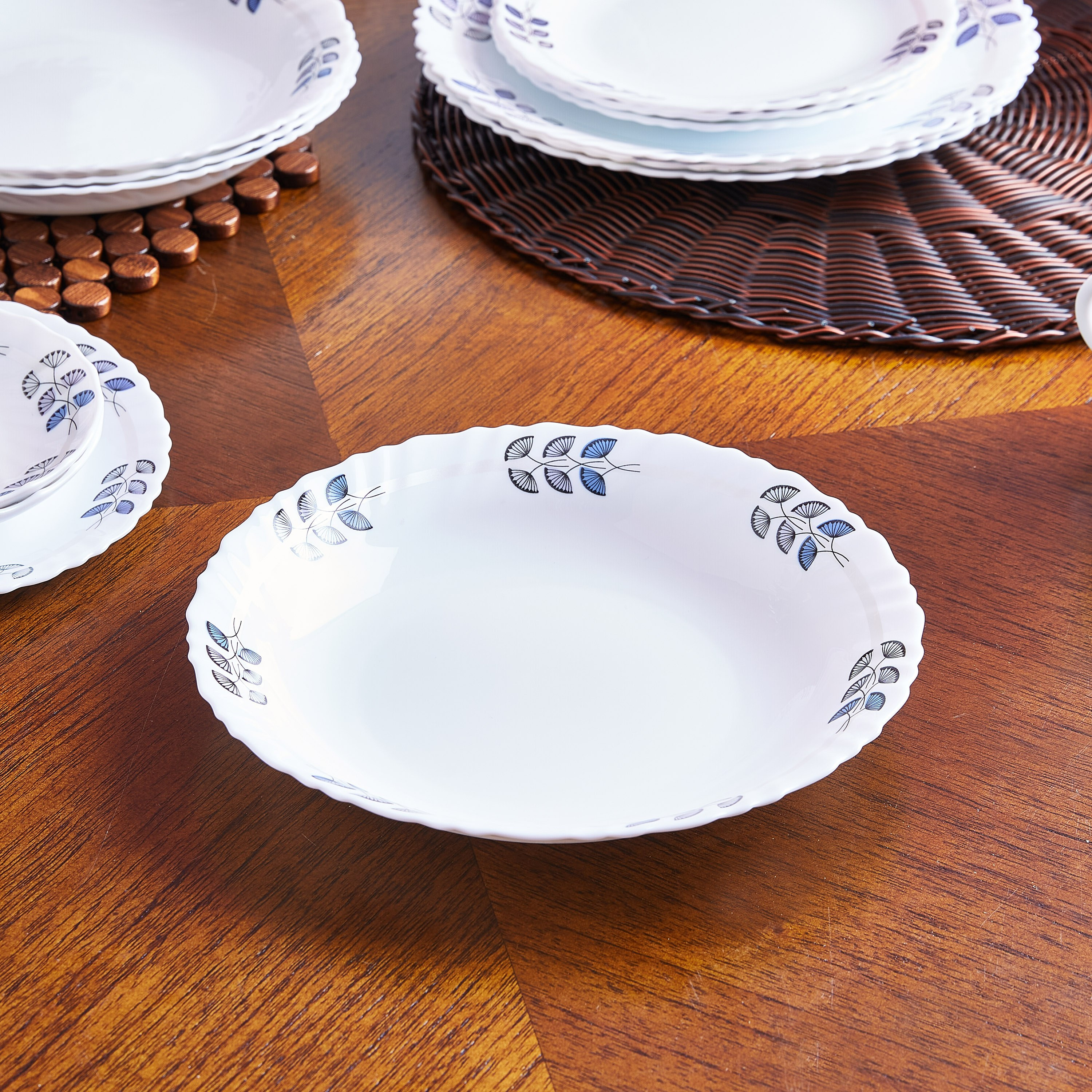 طقم مستلزمات المائدة بطبعات من فلوريت - 20 قطعة-hbxhomeware-hbxkitchen-image-2