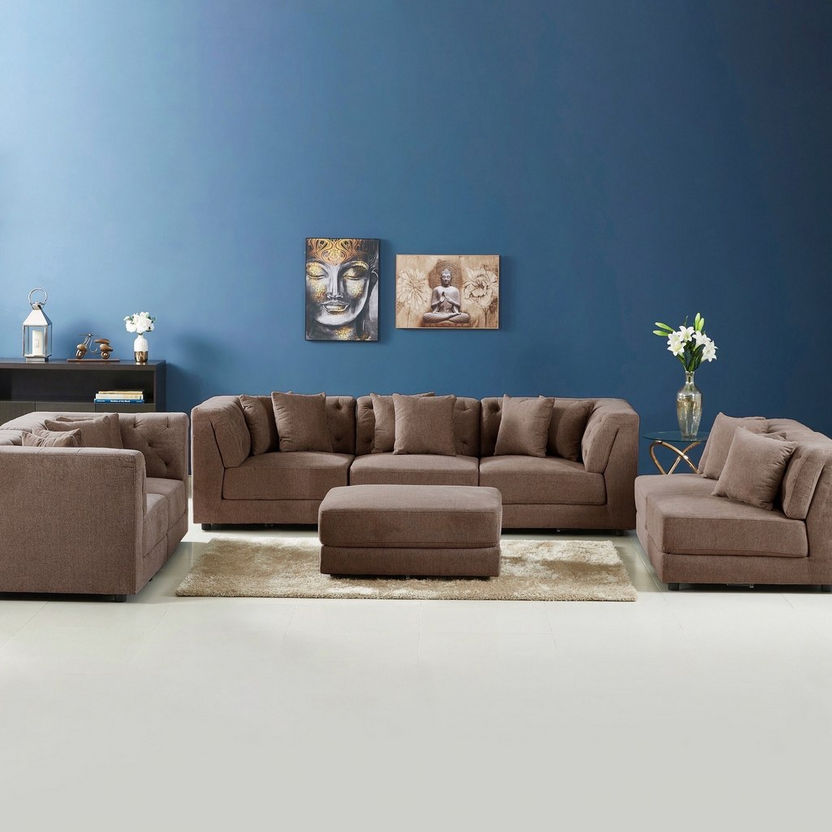 Emotion 1-Seater Fabric Corner Sofa with 2 Cushions-Modular Sofas-image-9