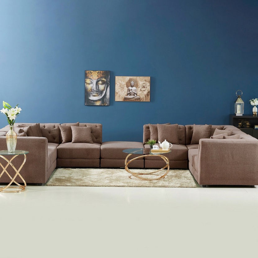 Emotion 1-Seater Fabric Corner Sofa with 2 Cushions-Modular Sofas-image-4