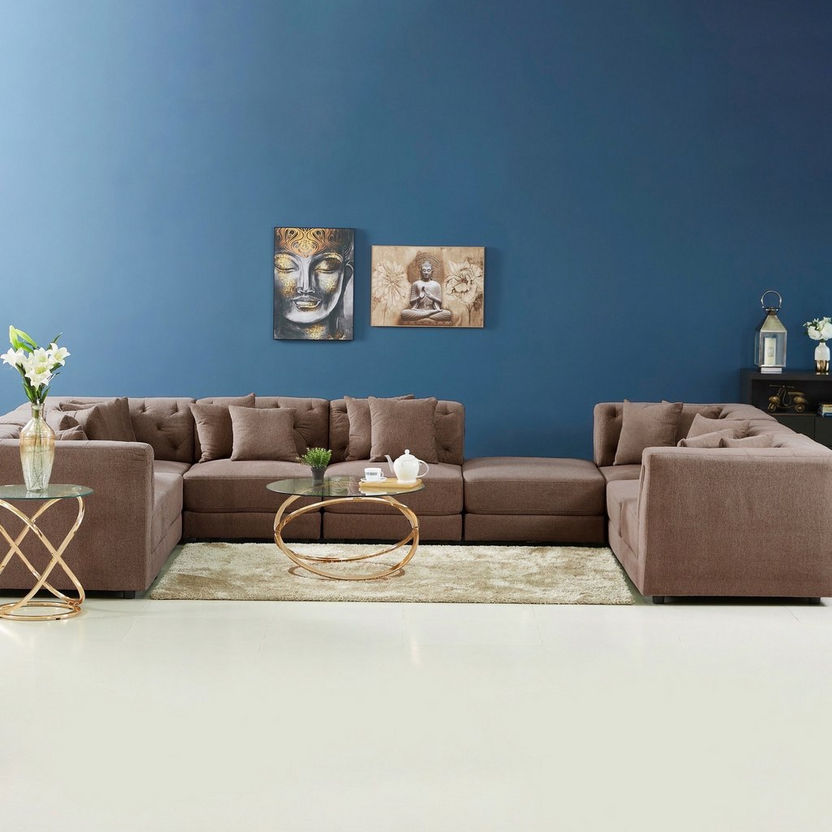 Emotion 1-Seater Fabric Corner Sofa with 2 Cushions-Modular Sofas-image-5