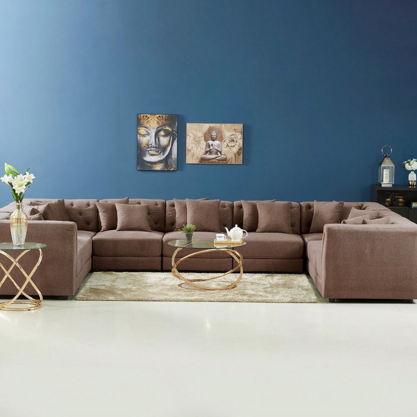 Emotion 1-Seater Fabric Corner Sofa with 2 Cushions-Modular Sofas-image-6